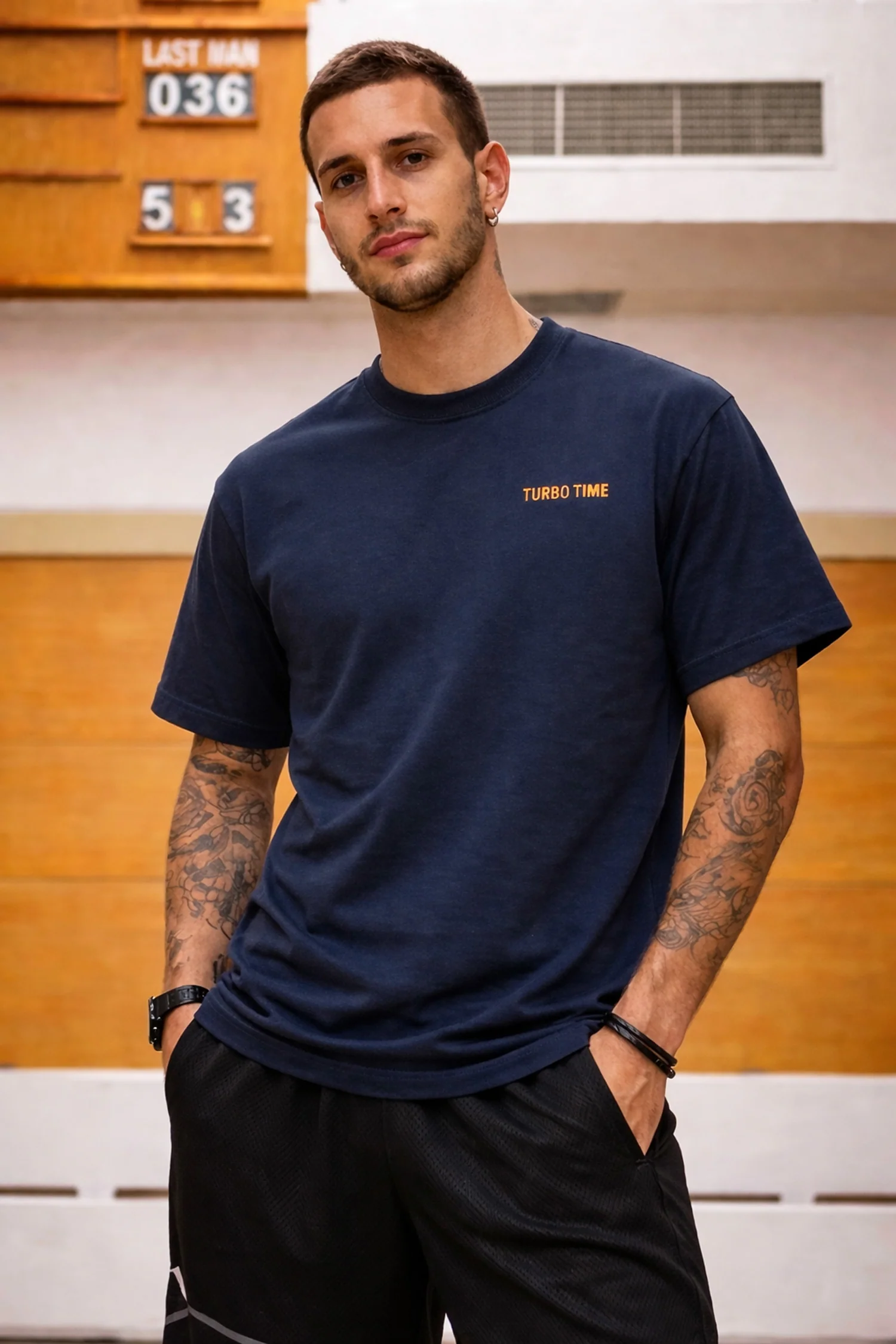 Men's Time Eat Now Typography Graphic Tee - Image 2