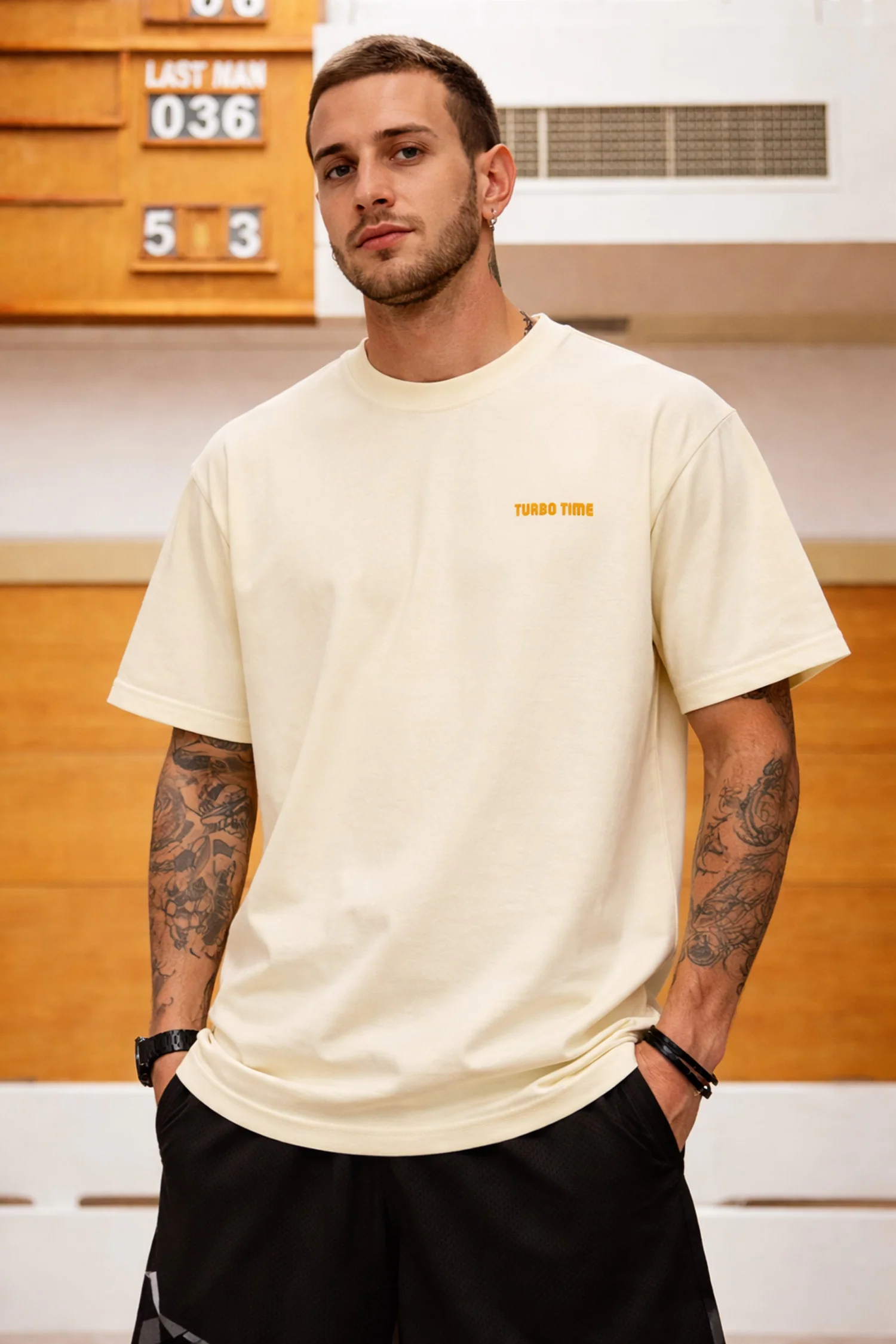 Men's Time Eat Now Typography Graphic Tee - Image 17