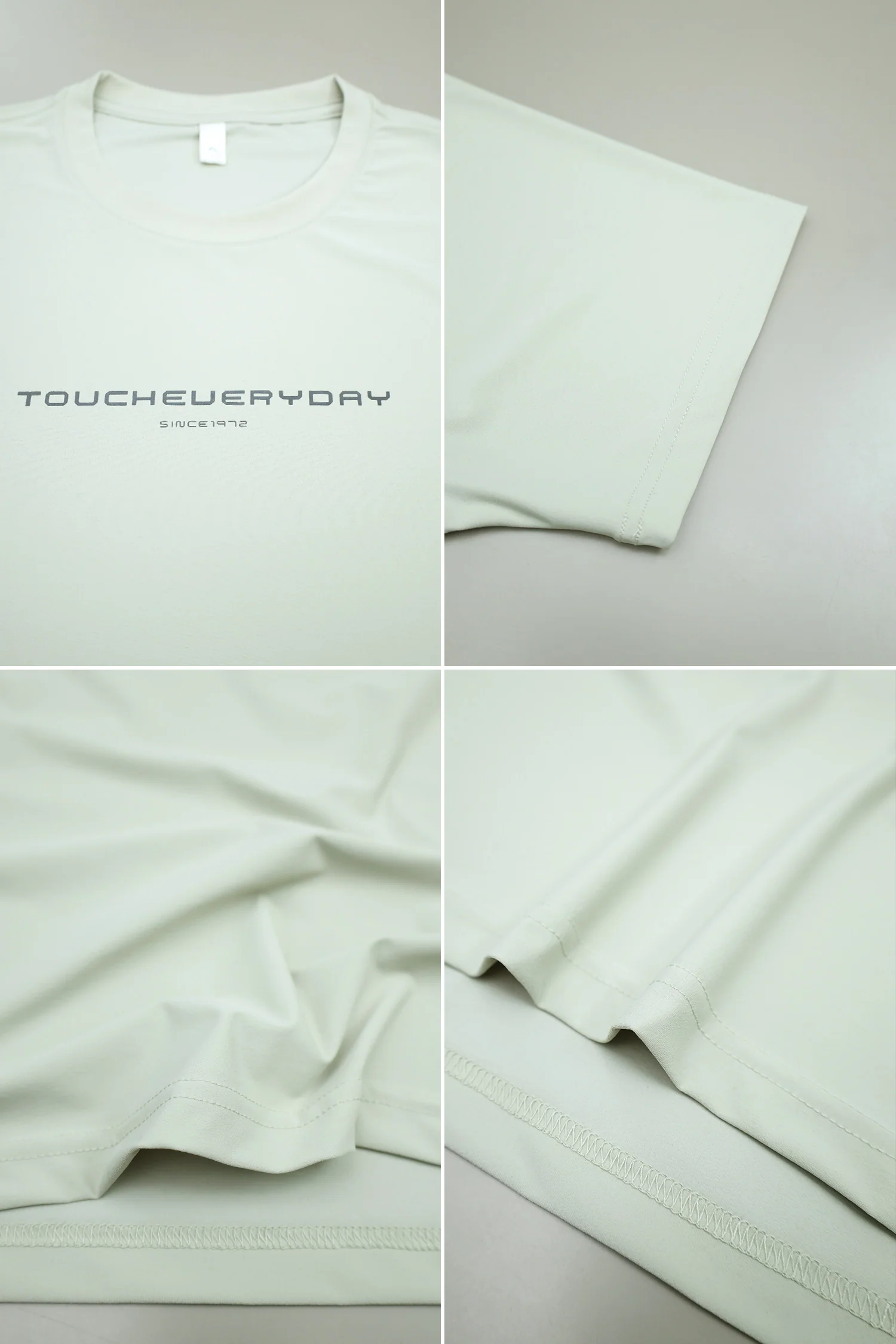 Minimal Street Wear Round Neck T-shirt - Image 9