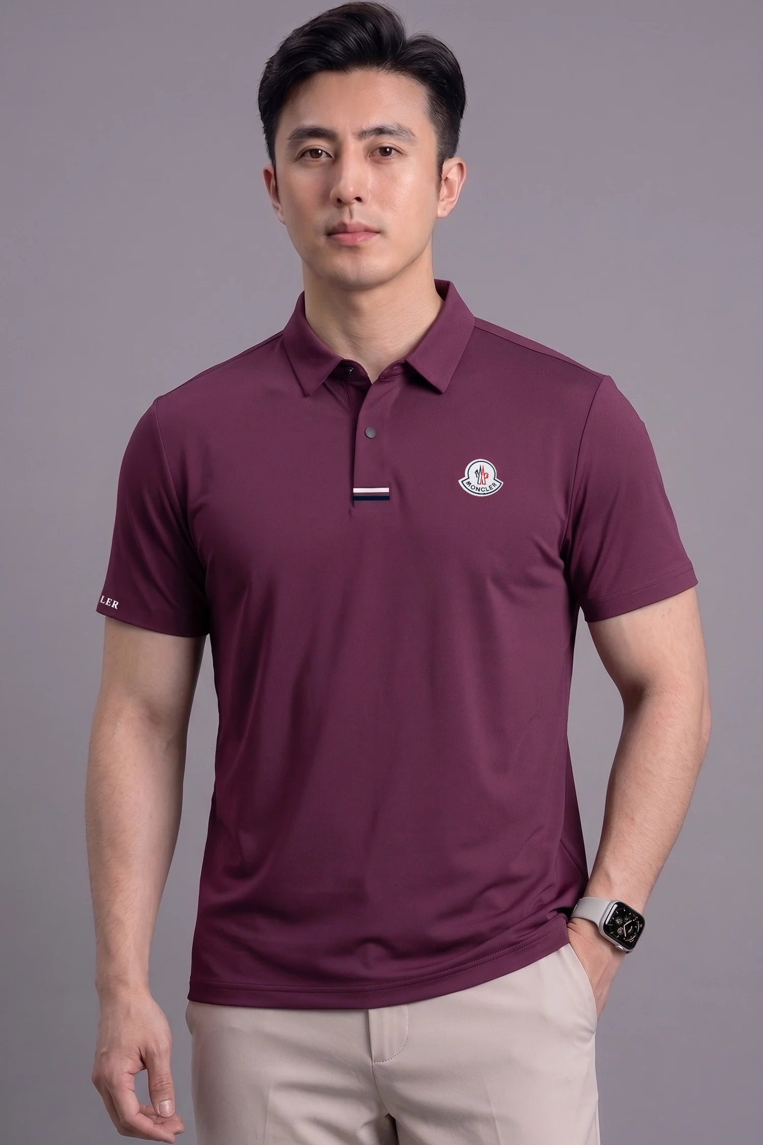 Monclr Moisture-Wicking Imp Dry-Fit Polo