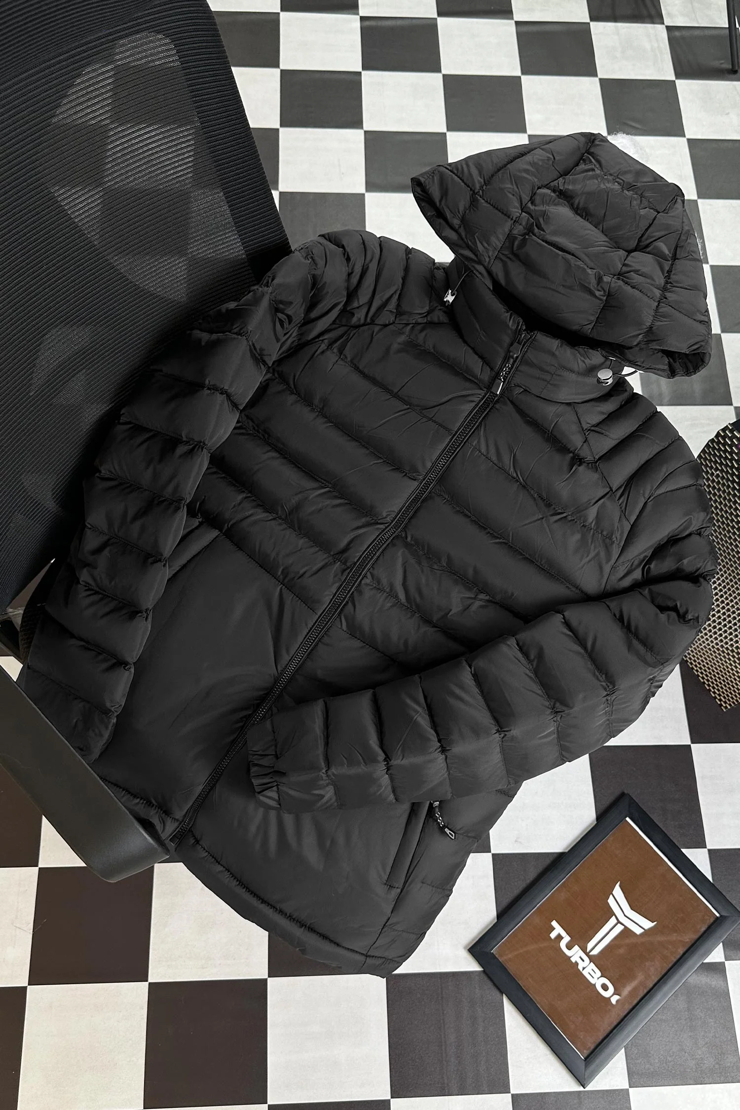 Navigation Down Hooded Bubble Padded Imported Puffer Jacket - Image 12