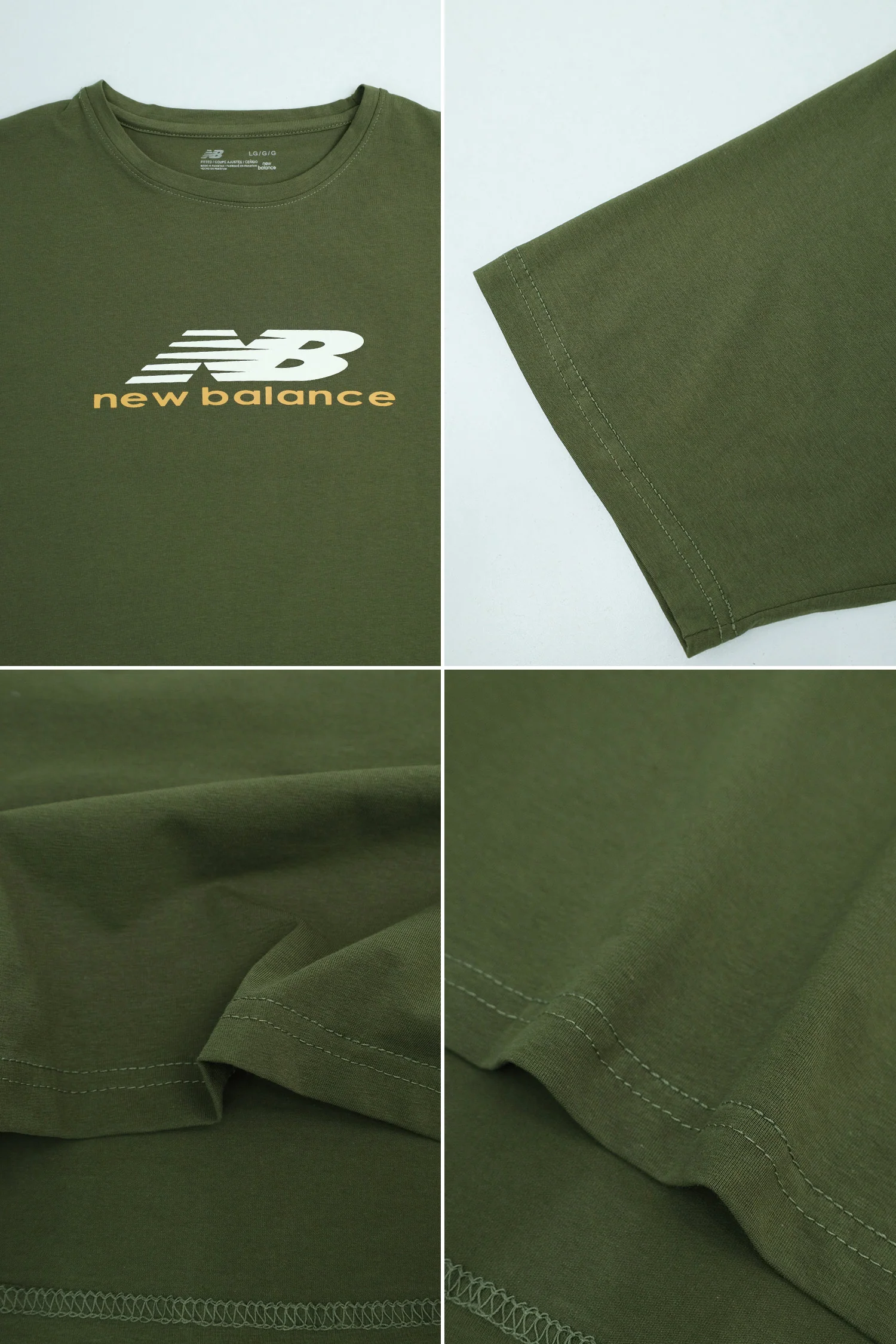 New Blnce Stacked Sport Essential Men's Tee In Olive - Image 3