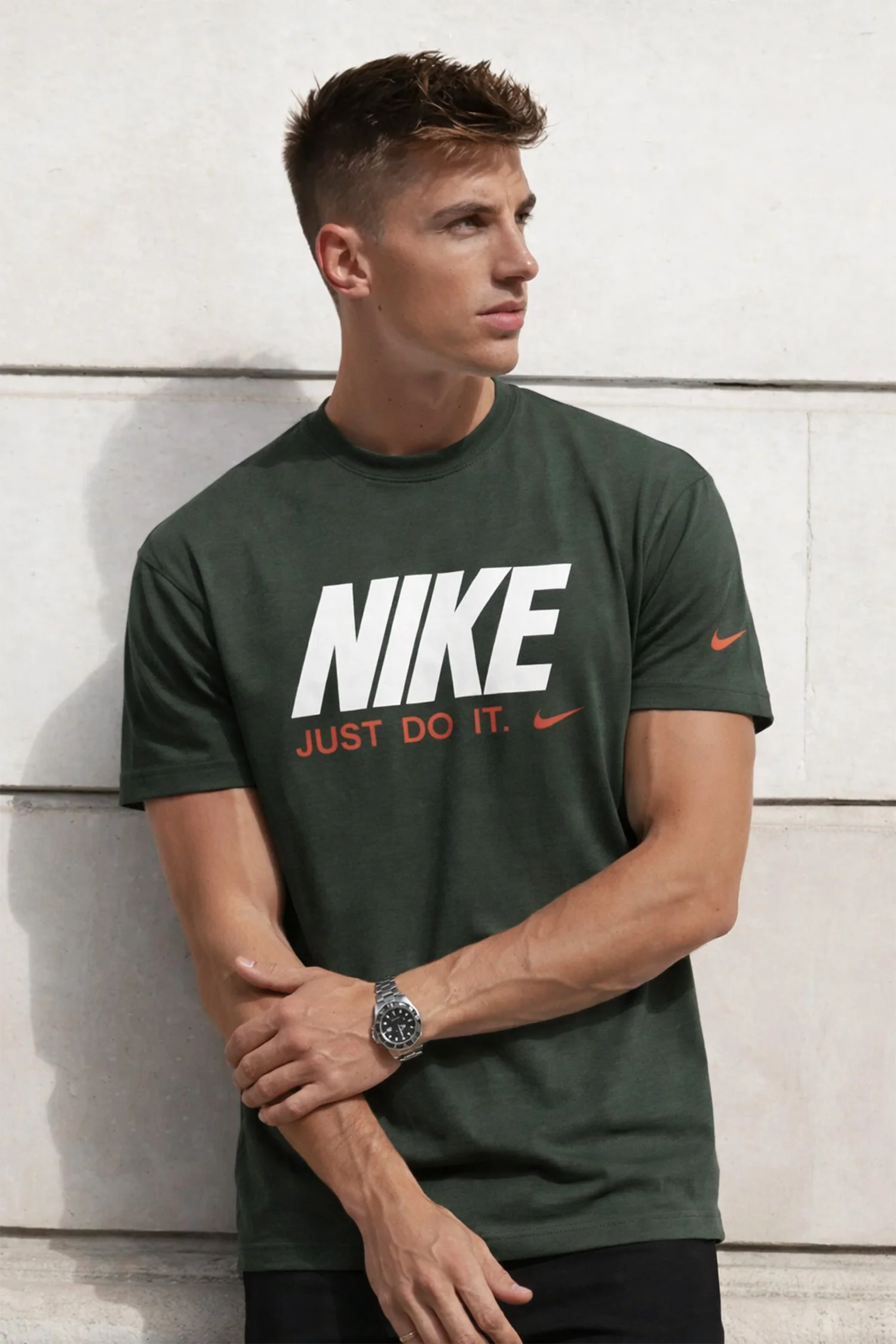 Nke Athletic Cut Men's Tee In Dark Grey