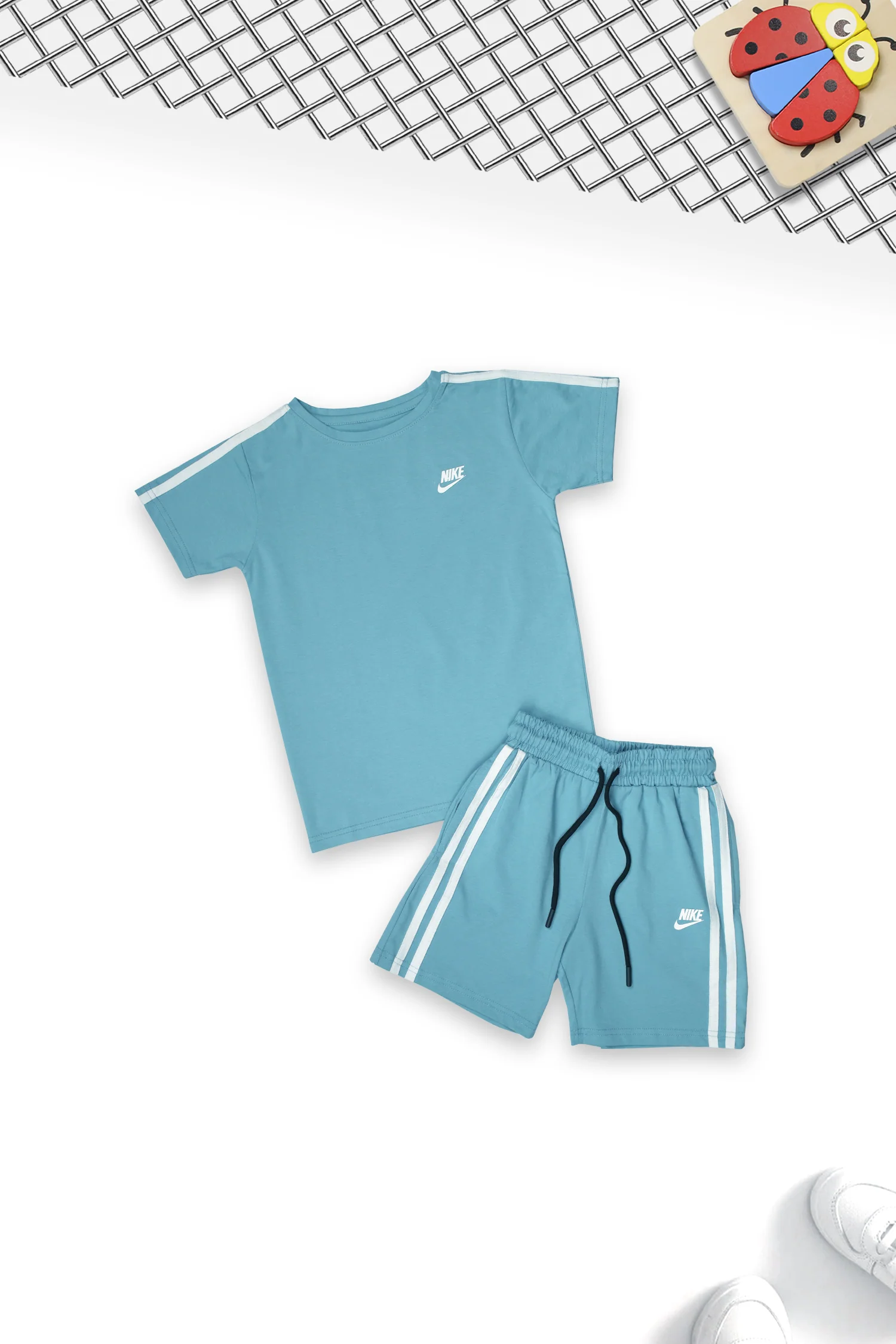 Nke Futura Tee Younger Kids Co-Ord Set In Ice Blue - Image 2