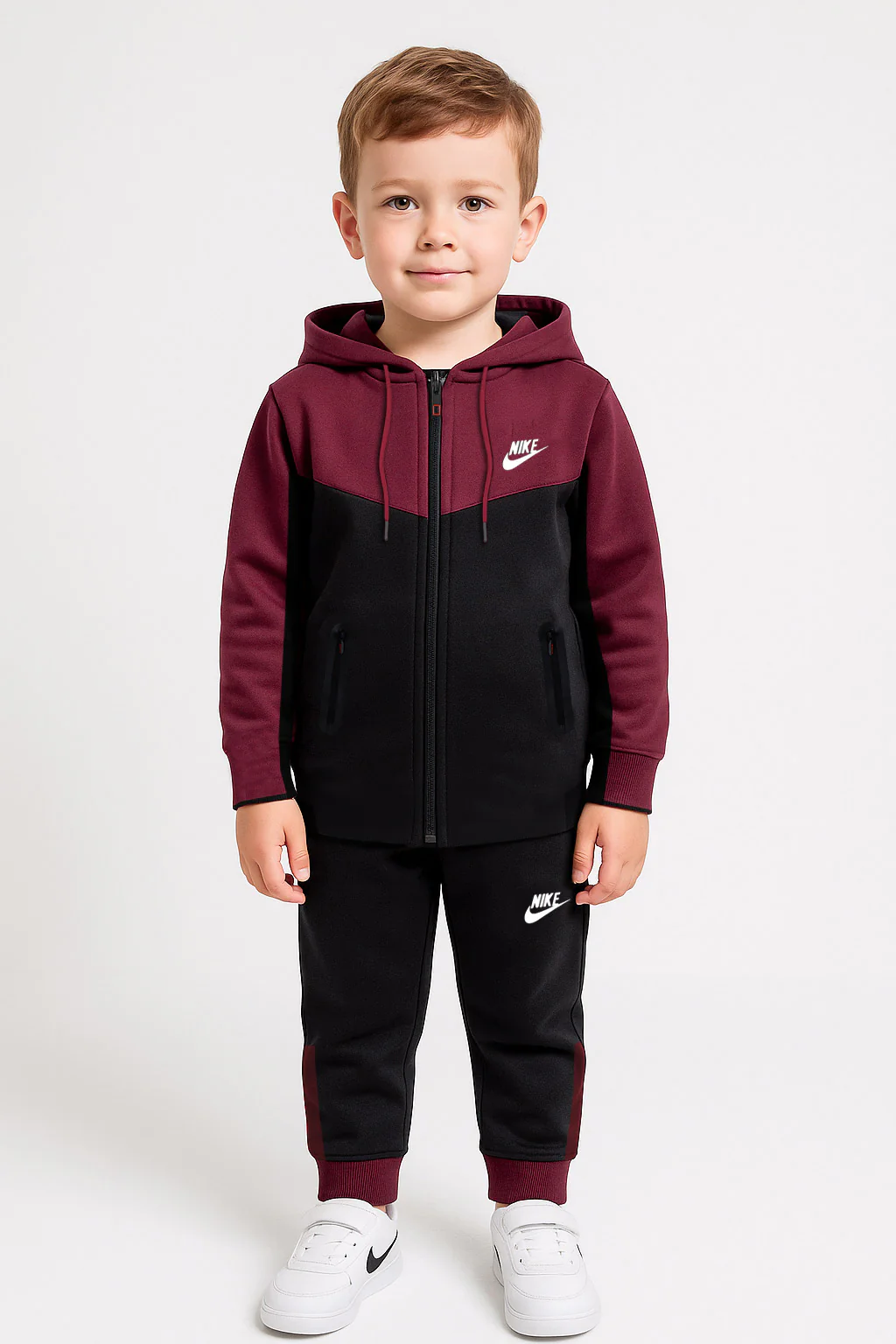 Nke Sportswear Tech Full-Zip Unisex Younger Kids Tracksuit - Image 17