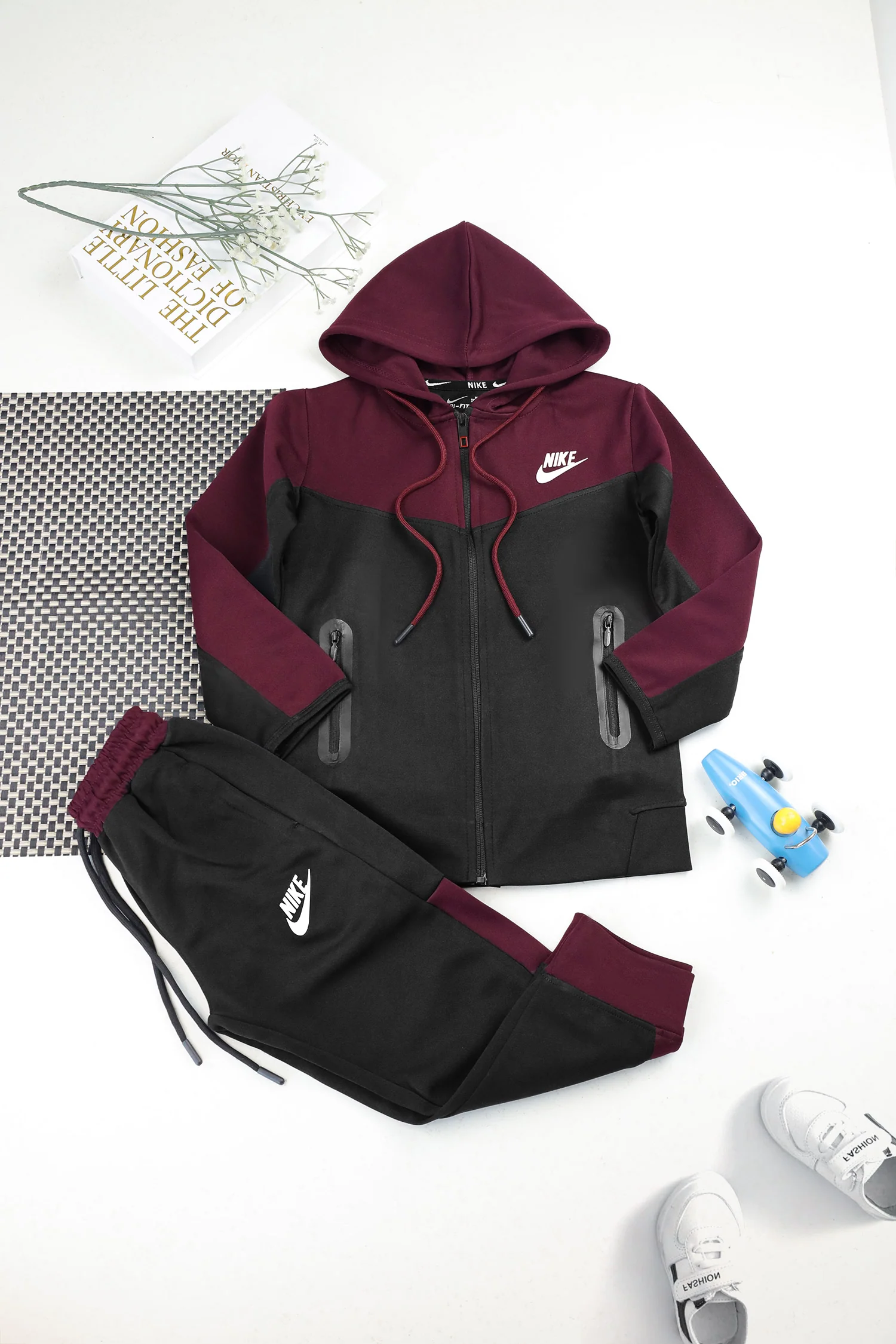 Nke Sportswear Tech Full-Zip Unisex Younger Kids Tracksuit - Image 18
