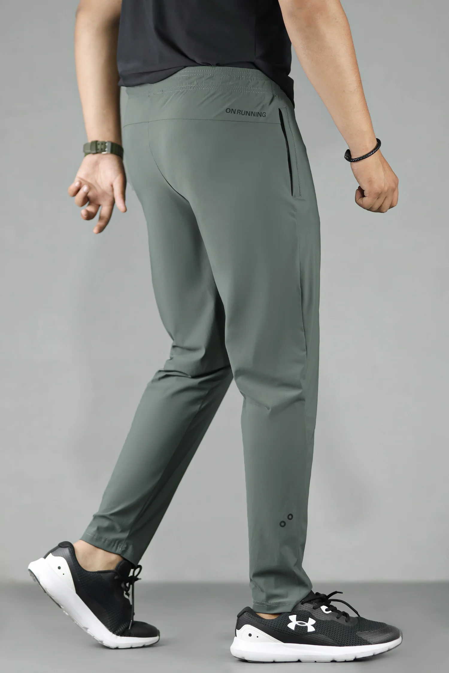 OnClub Performance Running Speed Men's Imp Dry-fit Trouser In Dark Grey - Image 3