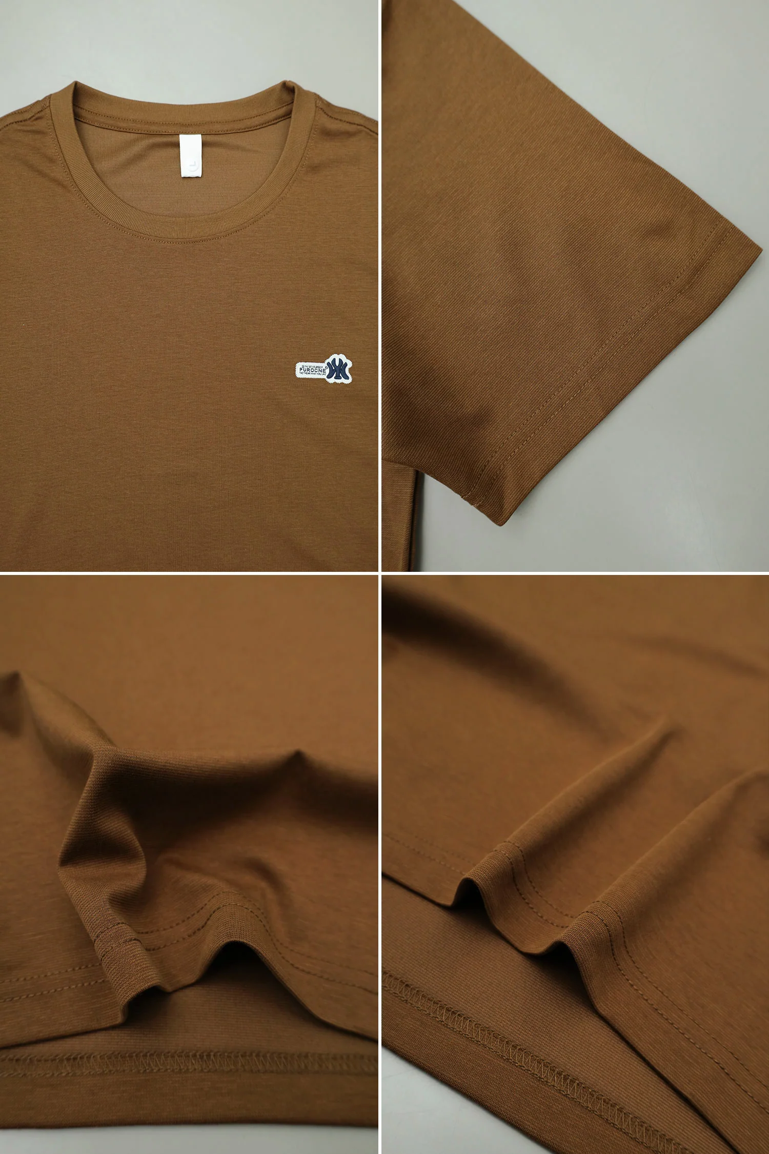 Patch Logo Round Neck T-shirt - Image 2