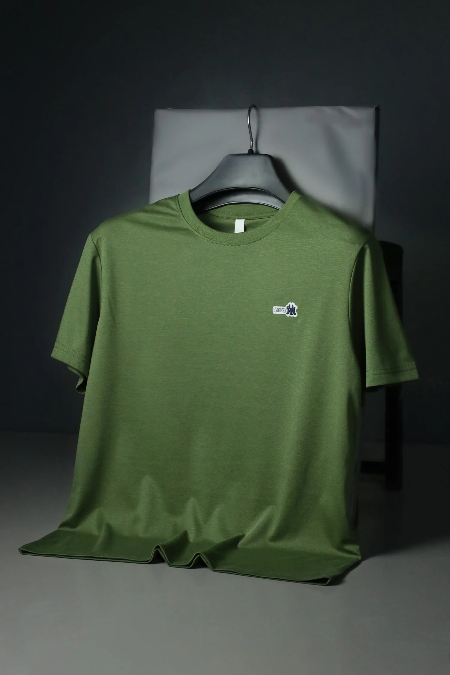 Patch Logo Round Neck T-shirt - Image 5