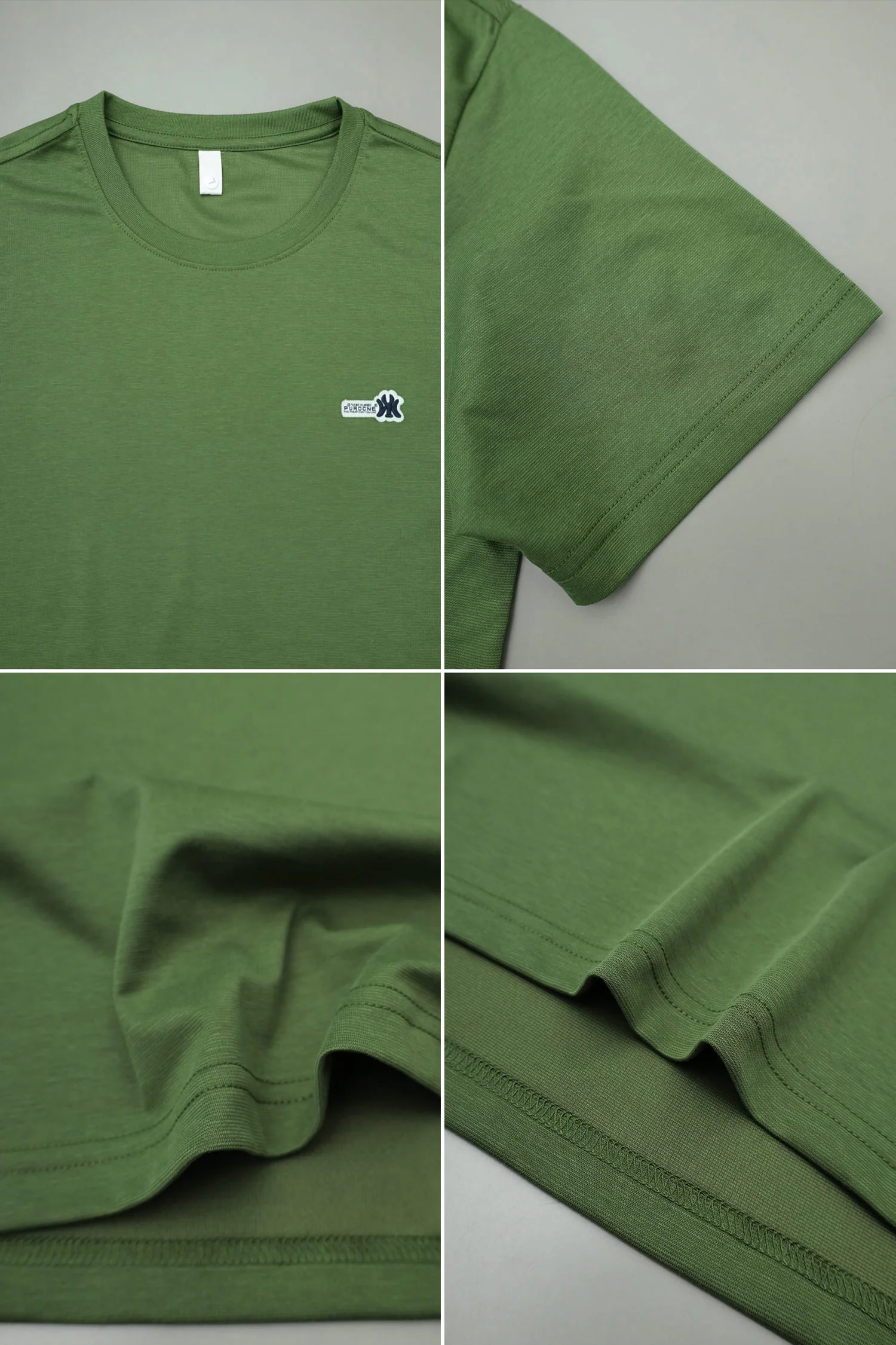 Patch Logo Round Neck T-shirt - Image 6