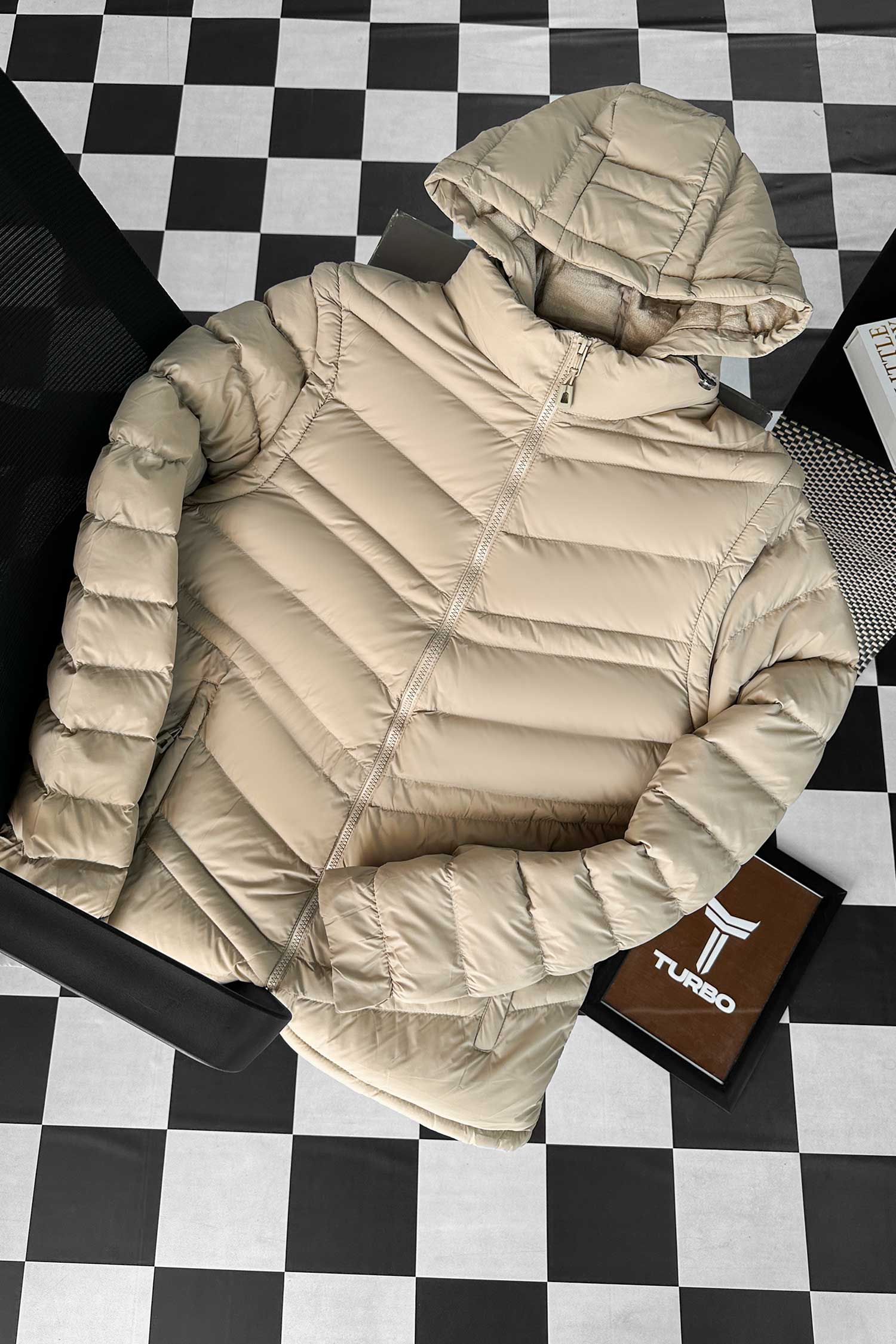 Turbo Poly Stretch Removable Arm Imported Puffer Jacket - Image 11