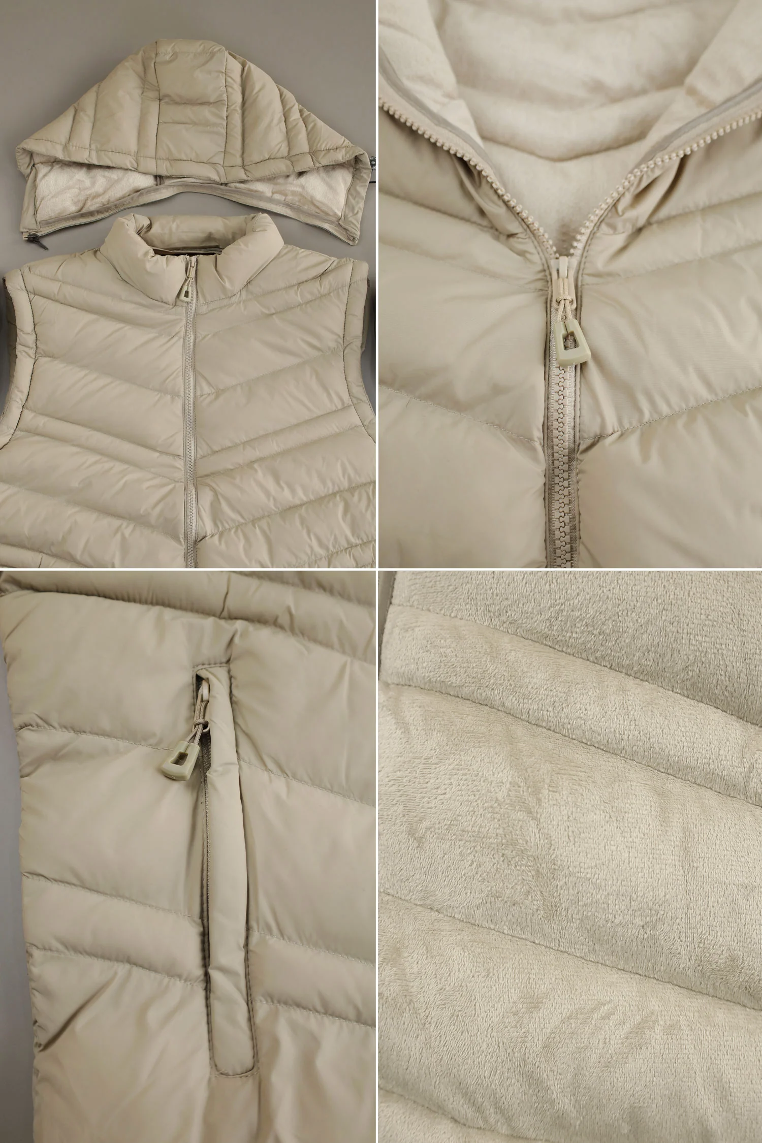 Turbo Poly Stretch Removable Arm Imported Puffer Jacket - Image 12
