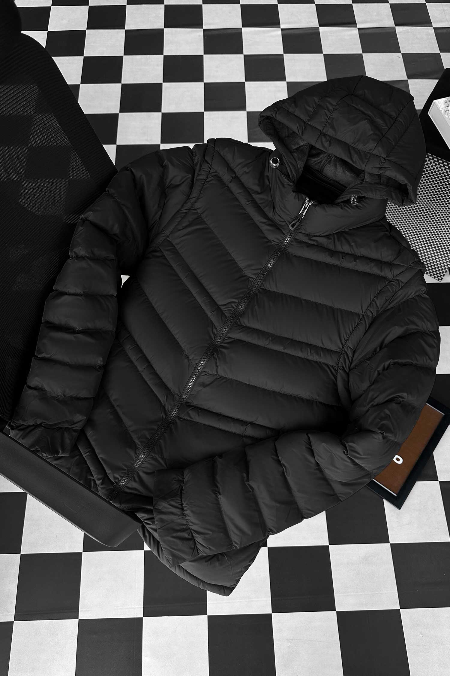 Turbo Poly Stretch Removable Arm Imported Puffer Jacket - Image 15