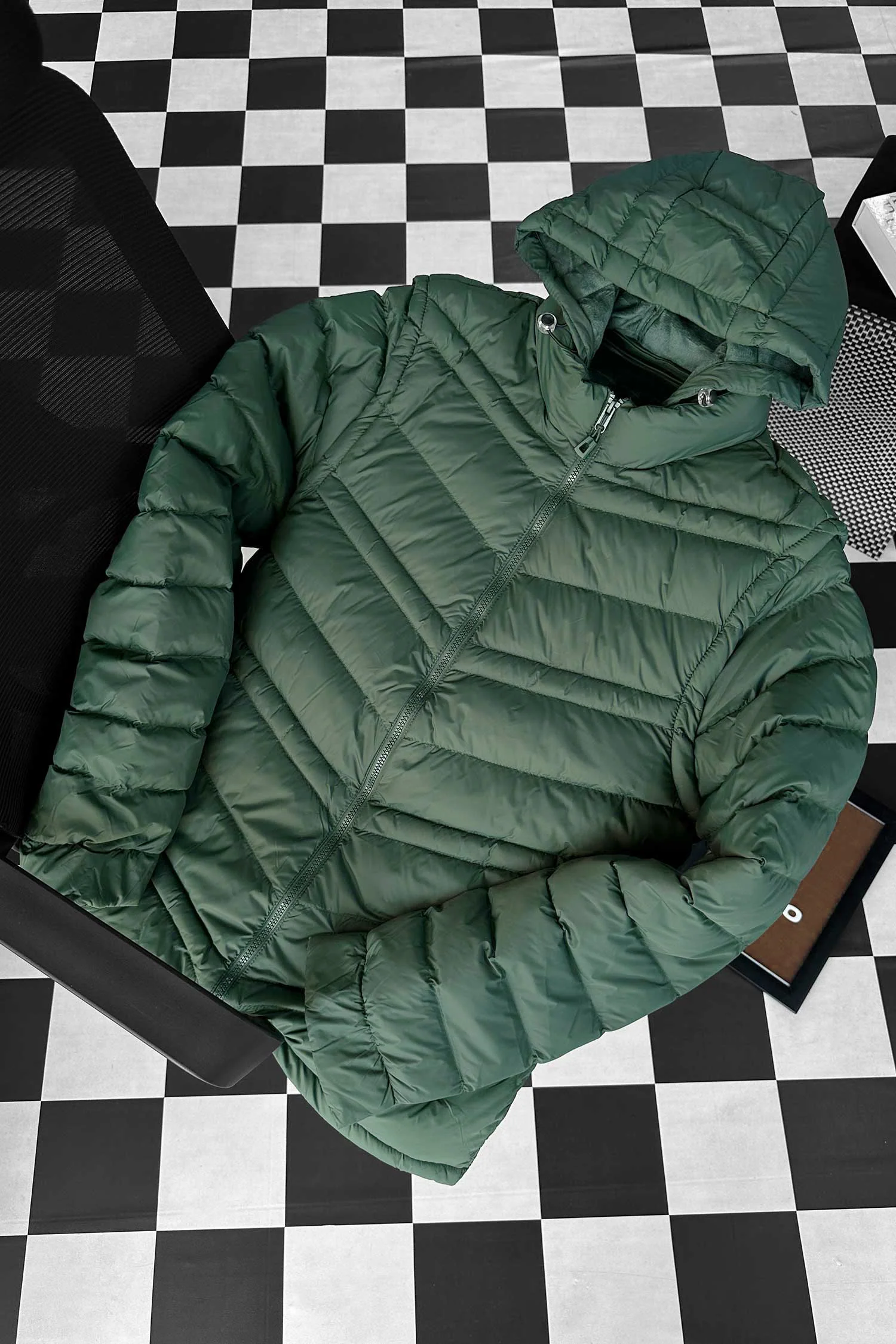 Turbo Poly Stretch Removable Arm Imported Puffer Jacket - Image 3