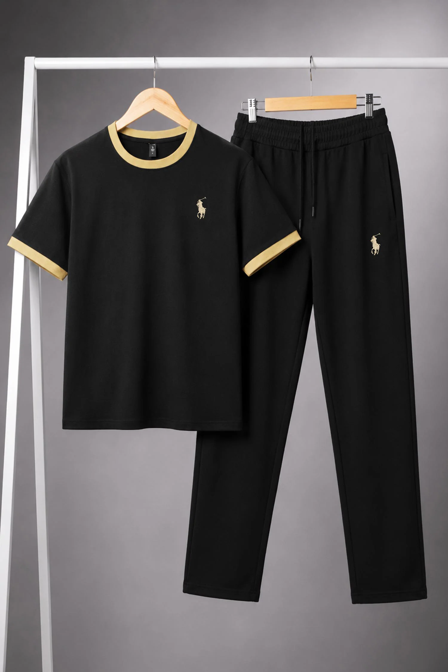 Plo Contrast Trim Men's Co-Ord Set - Image 7