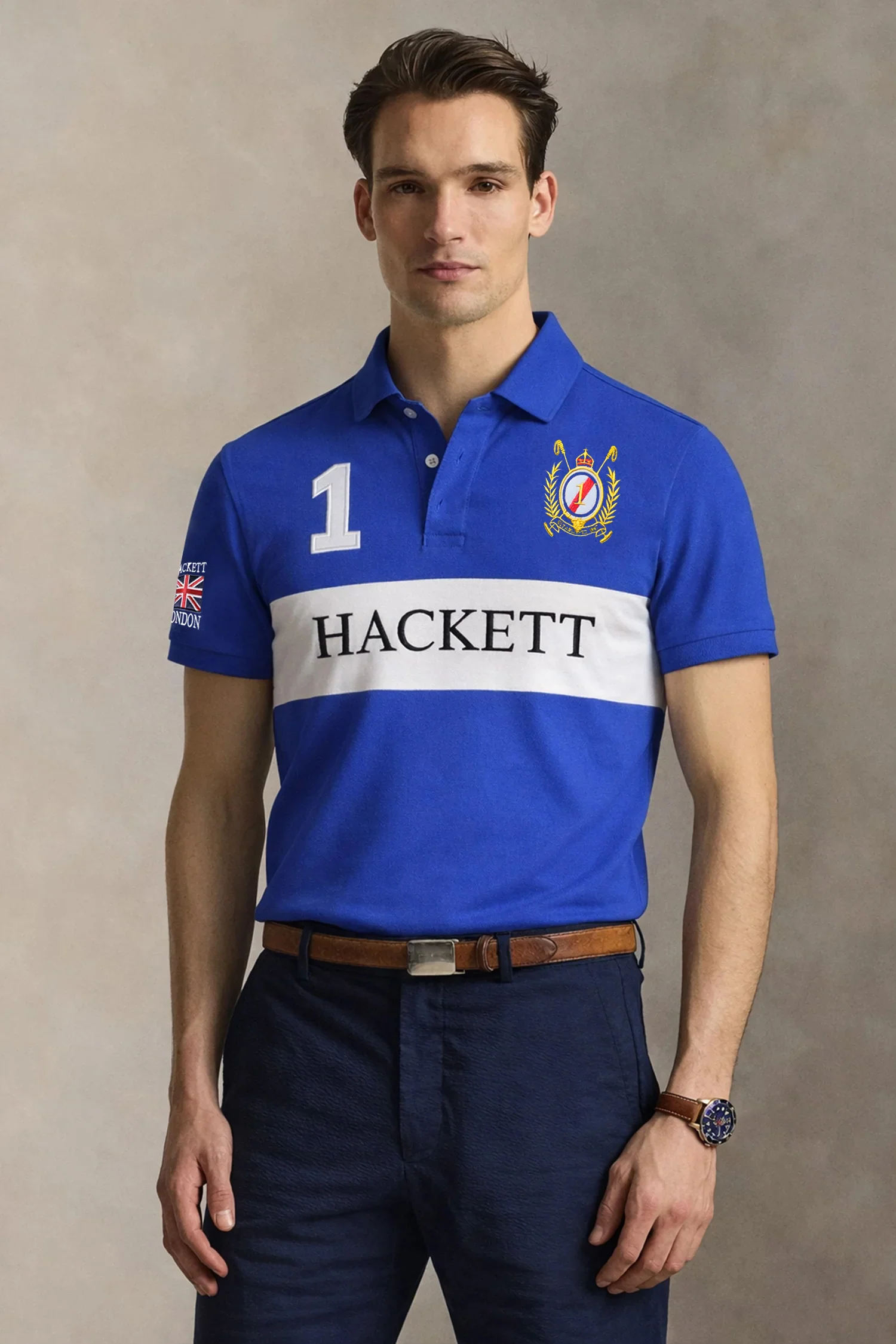 Hcket Classic Fit Men's Polo Shirt - Image 4