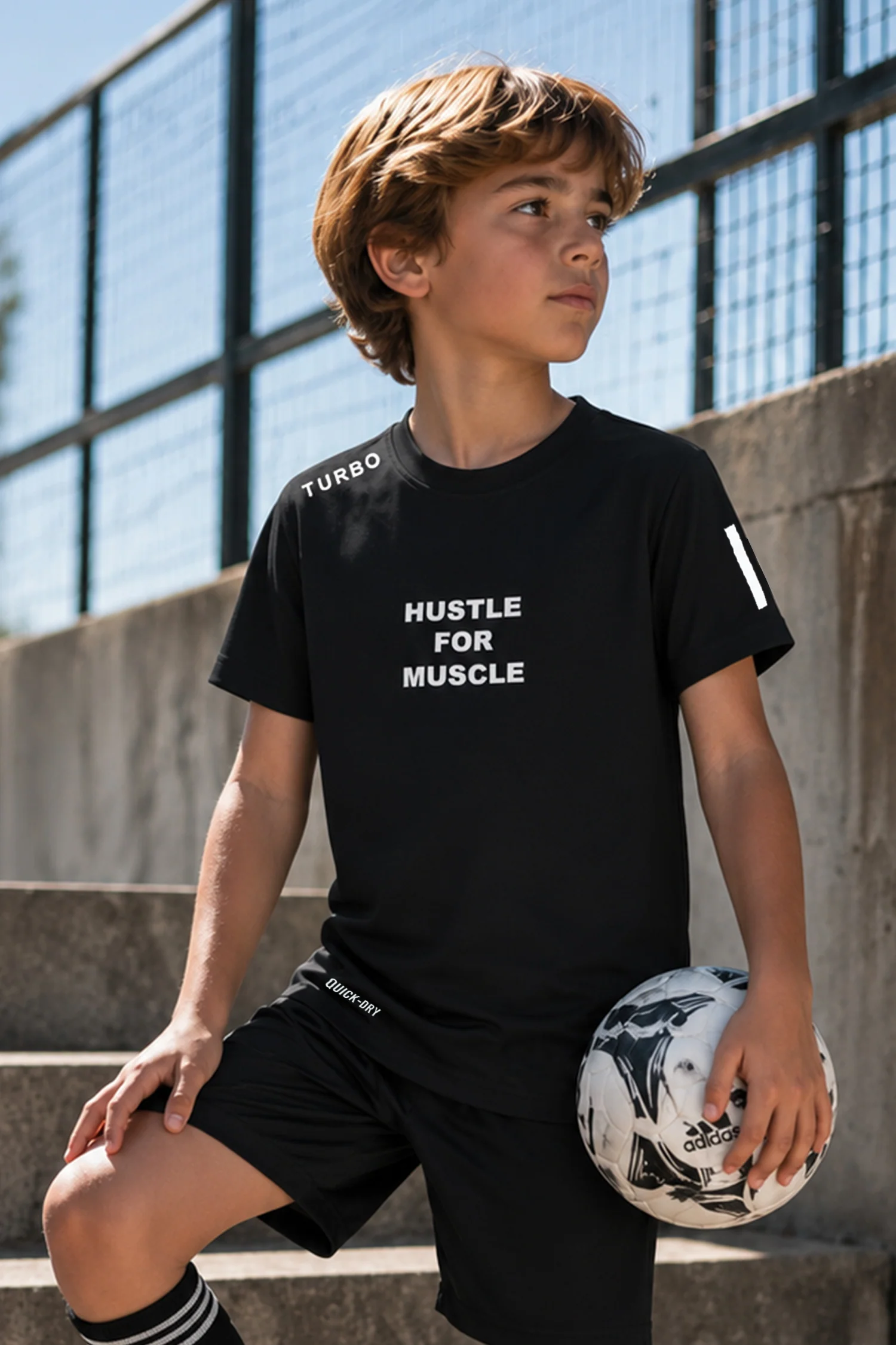 Turbo Legacy Core Performance Kid's Dry-Fit Tee - Image 4