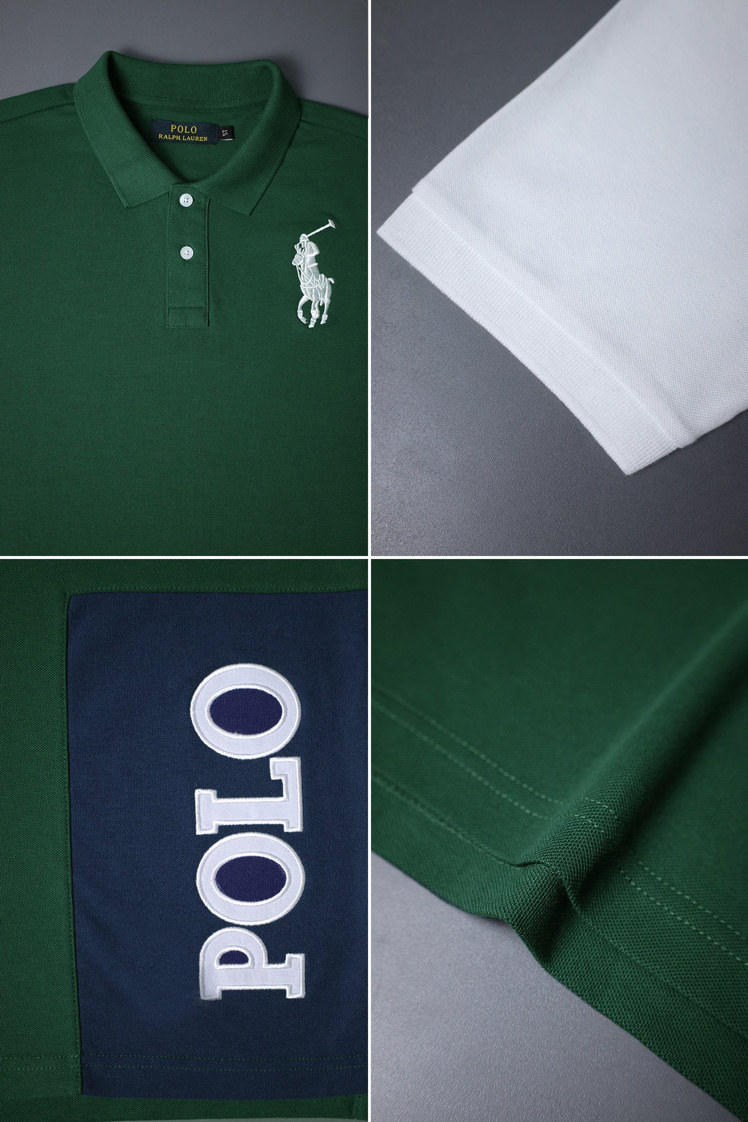 Plo Rph Lren Color-Blocked Style Younger Kids Polo Shirt - Image 12