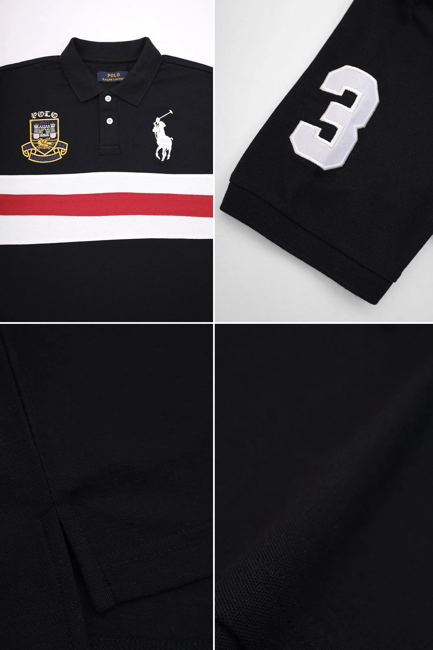 Plo Rph Lren Custom Slim Fit Crest Mesh Men's Shirt - Image 9