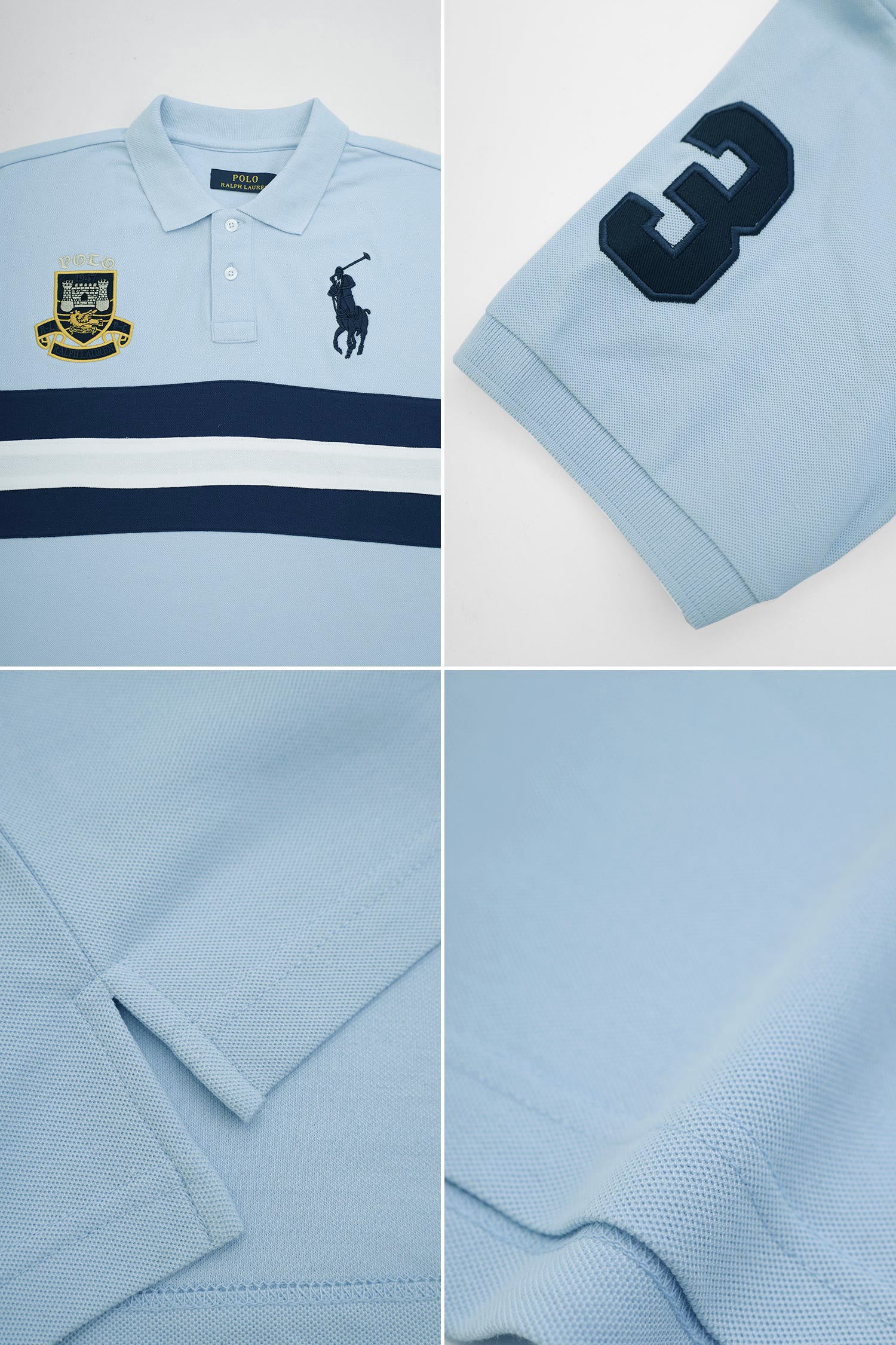 Plo Rph Lren Custom Slim Fit Crest Mesh Men's Shirt - Image 6