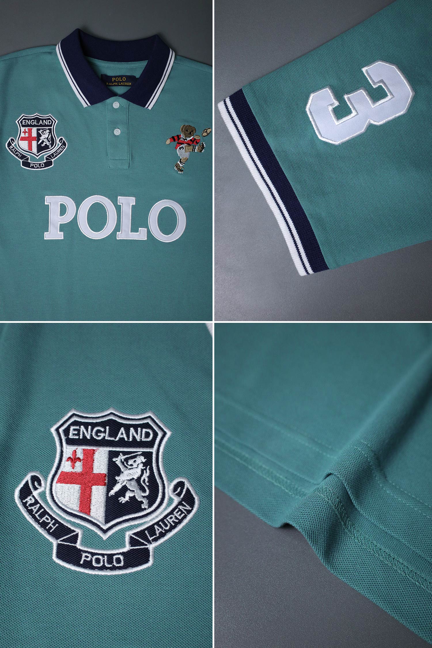 Plo Rph Lren Custom Slim Younger Kids Polo Shirt - Image 6