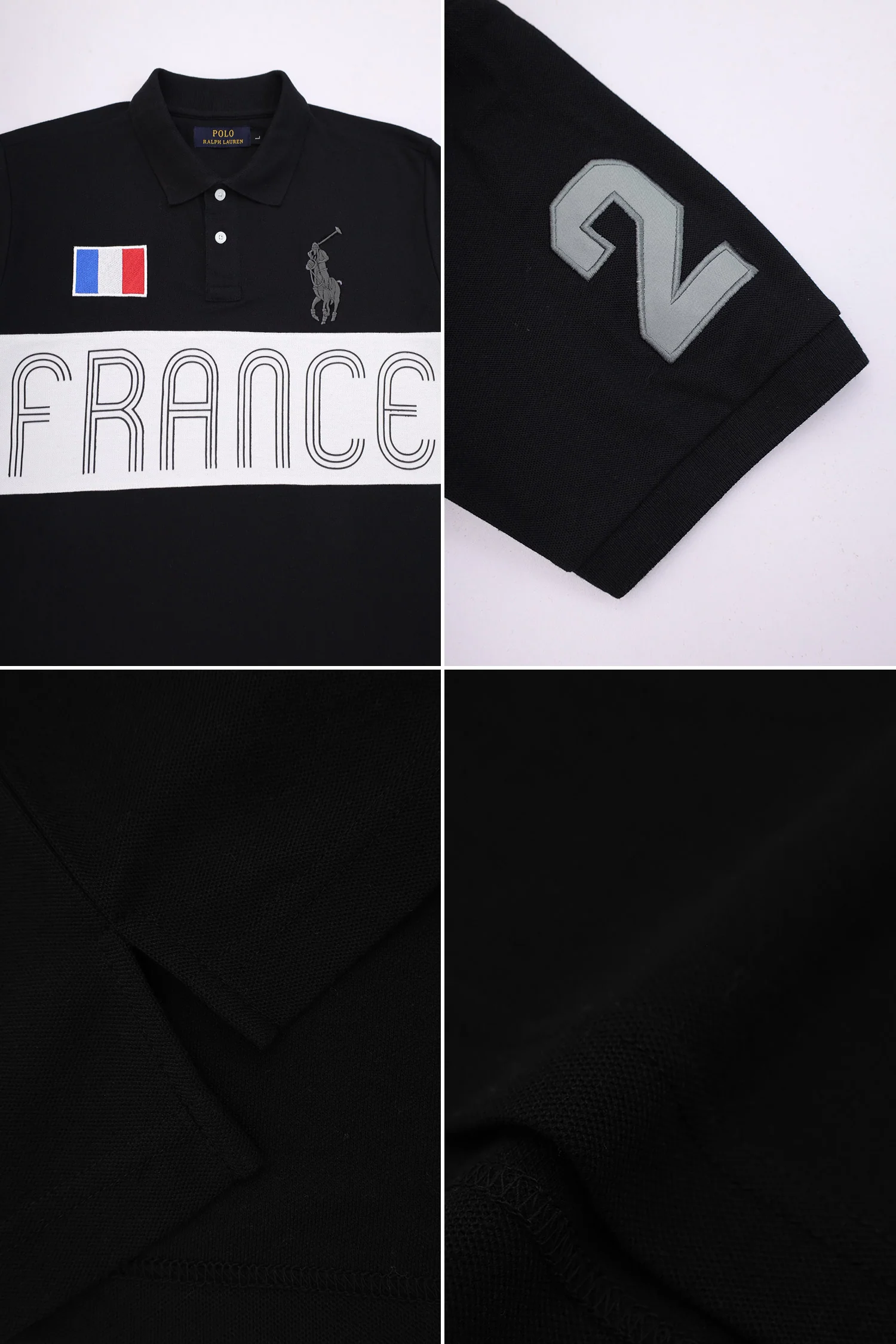 Plo Rph Lren France Big Logo Rugby Men's Polo Shirt - Image 12