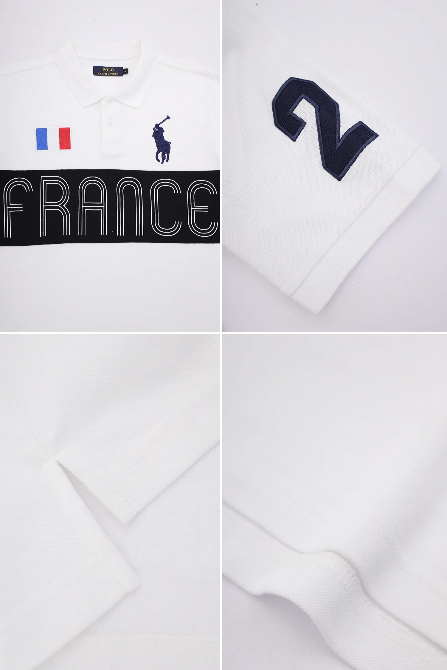 Plo Rph Lren France Big Logo Rugby Men's Polo Shirt - Image 9