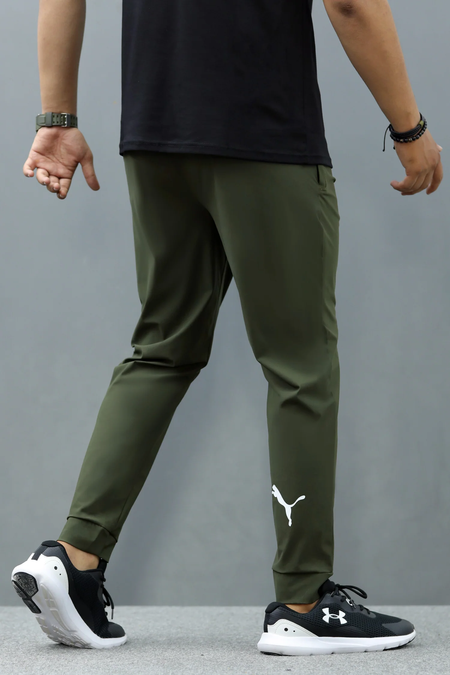 Pma Active Flow Performance Men's Imp Dry-fit Trouser In Olive Green - Image 3