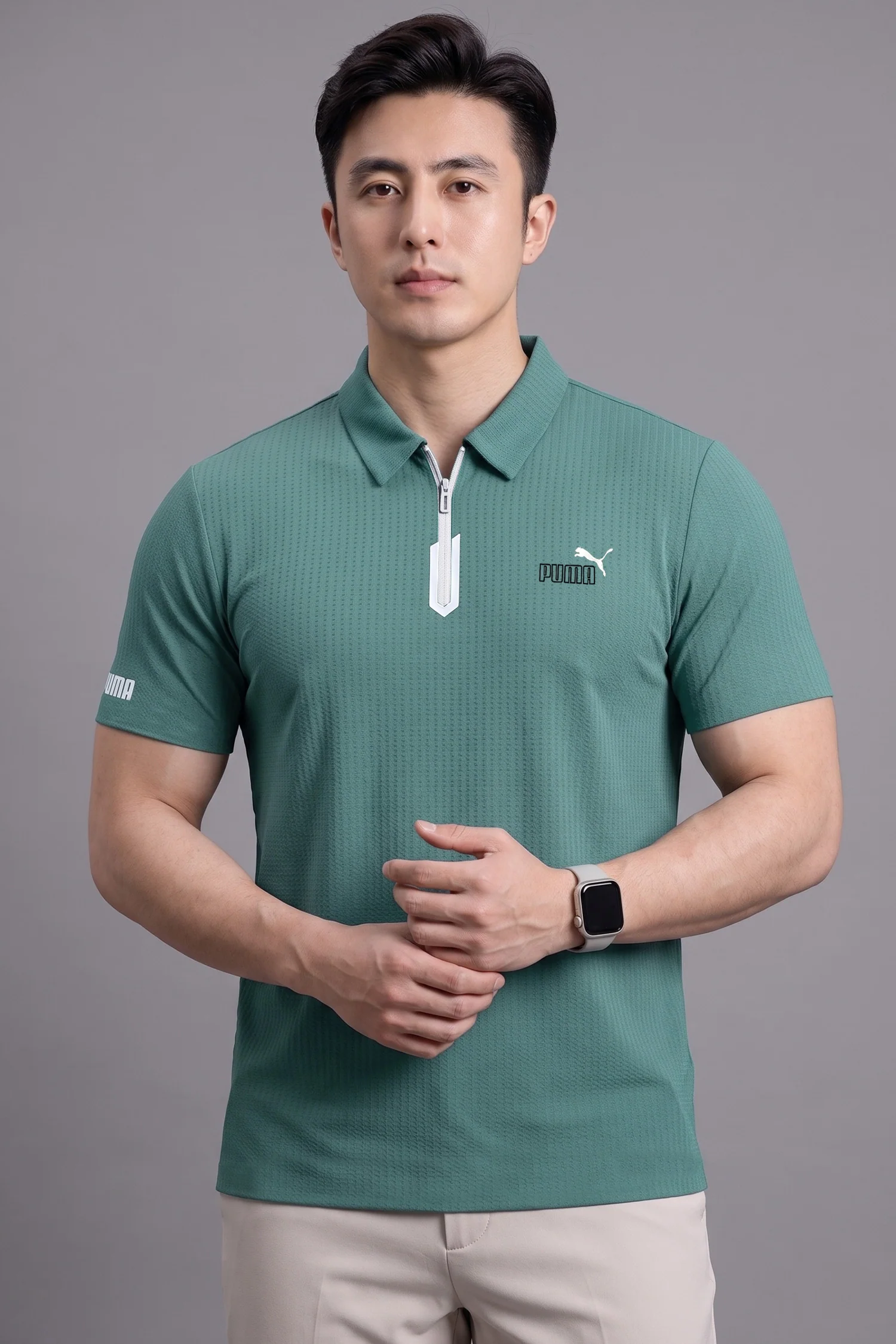 Pma distinct textured fabric Imp Dry-Fit Polo - Image 7