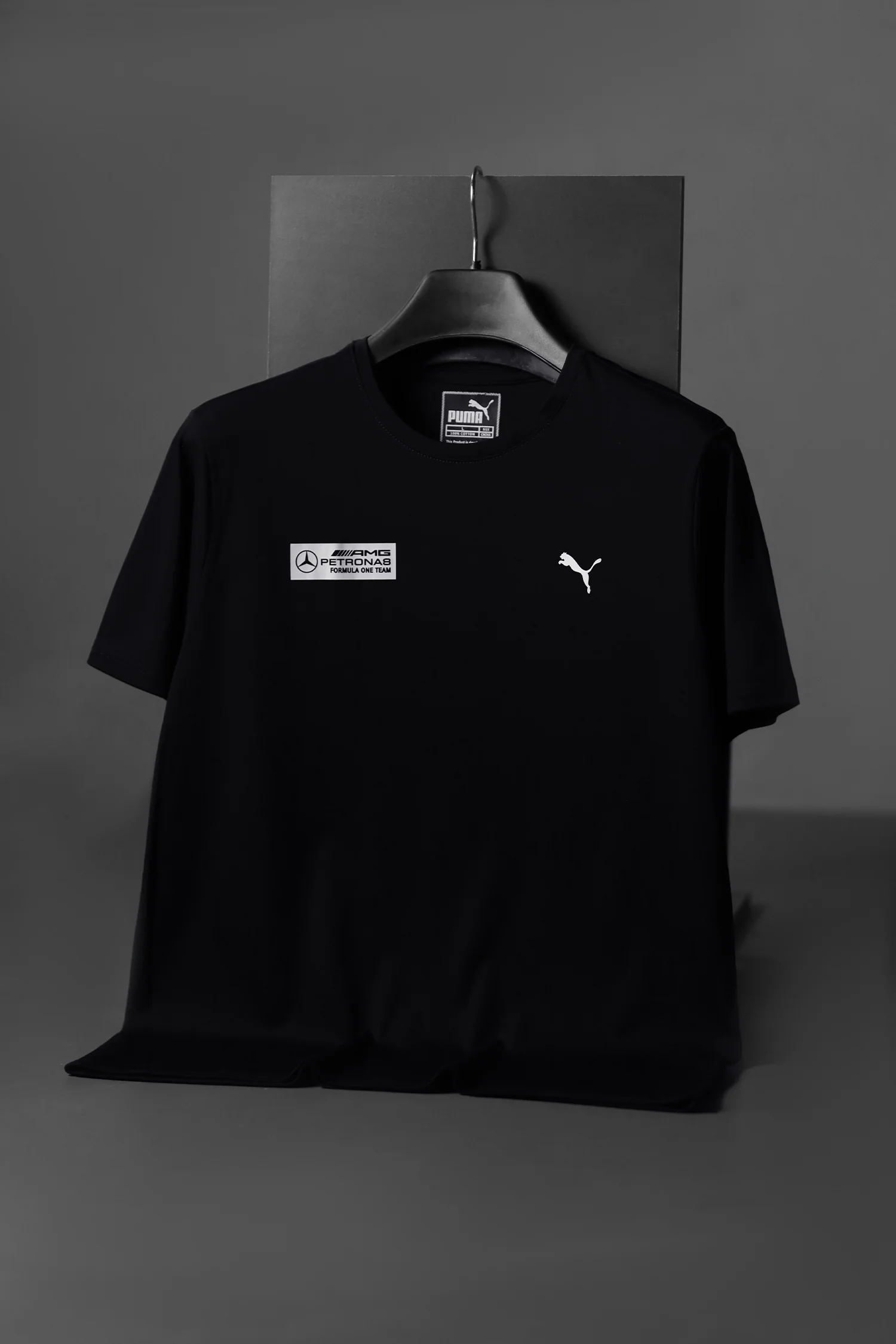 Pma Mercedes-AMG Typography Men's Tee In Black - Image 2