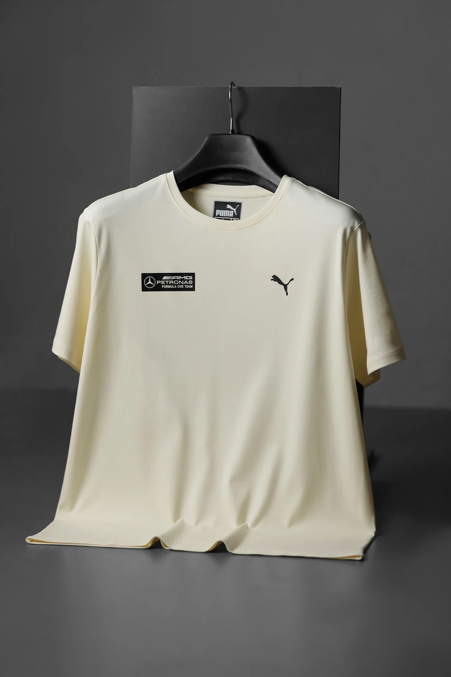 Pma Mercedes-AMG Typography Men's Tee In Cream
