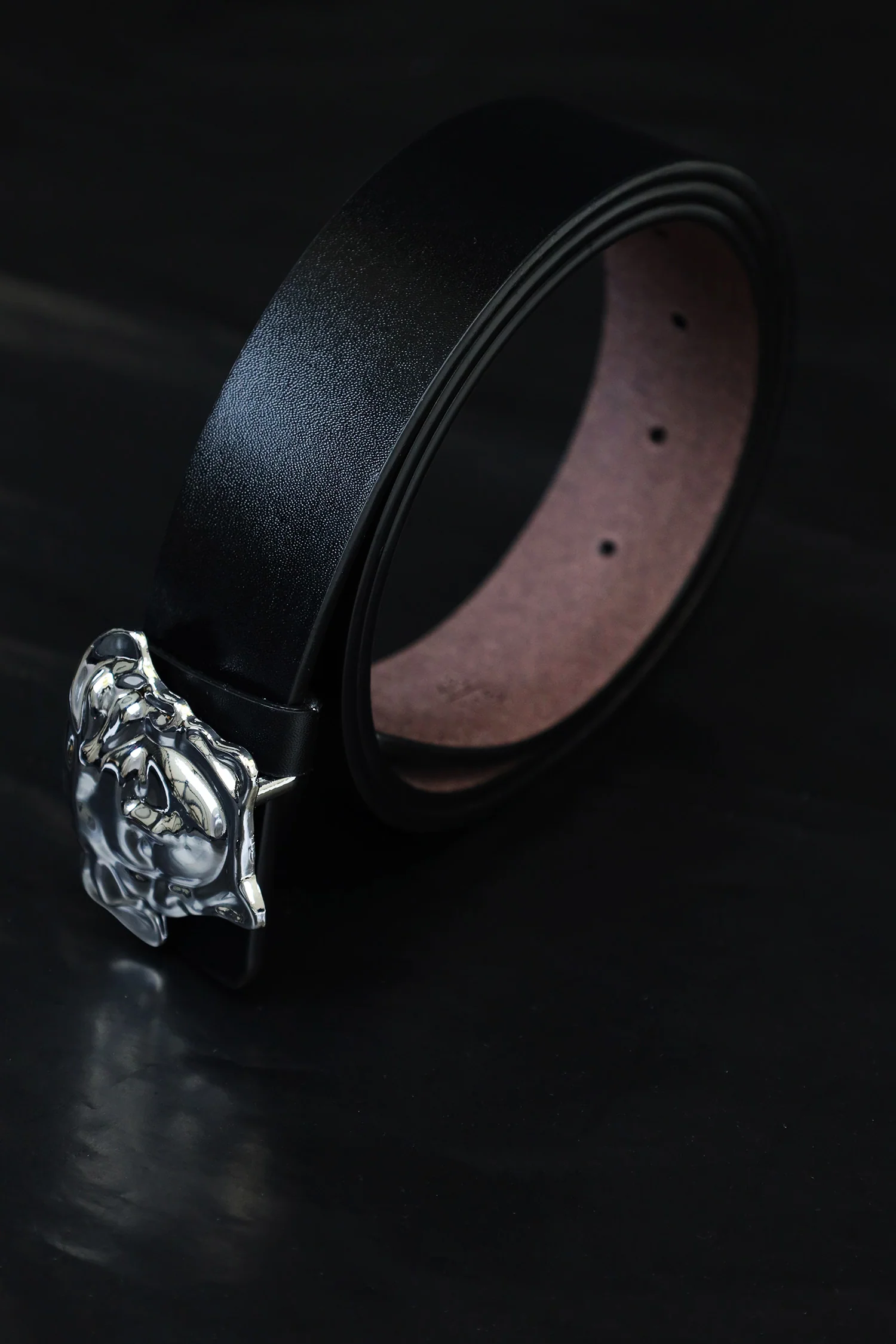 Versce Metal Alloy Automatic Buckle Branded Belt - Image 15