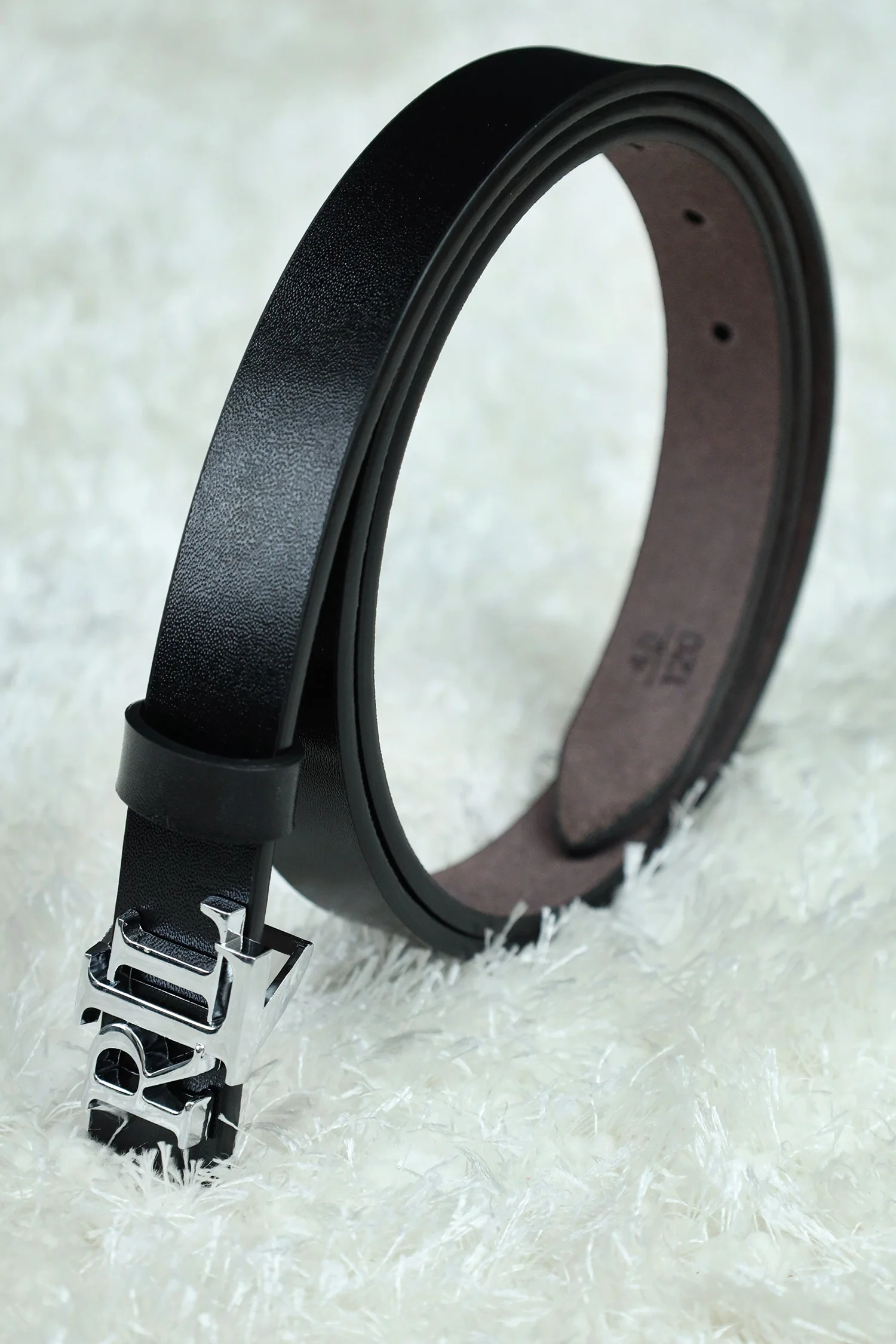 Raph Luren Metal Alloy Automatic Buckle Branded Belt - Image 7