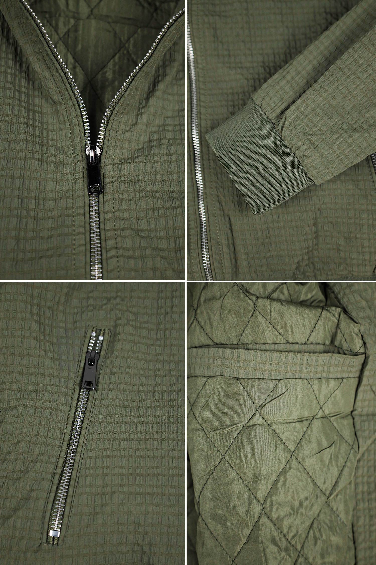 Regular Fit Club Imported Light Weight Jacket In Camo Green - Image 3