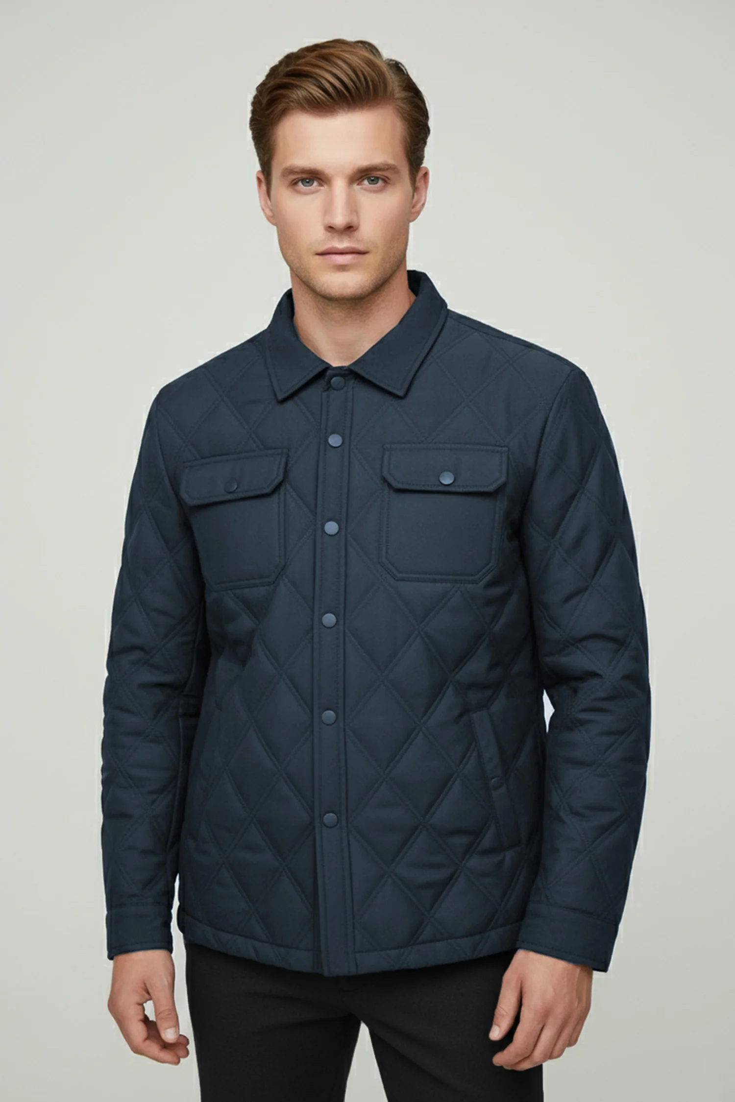 Regular Fit Self Design Imported Puffer Jacket - Image 4
