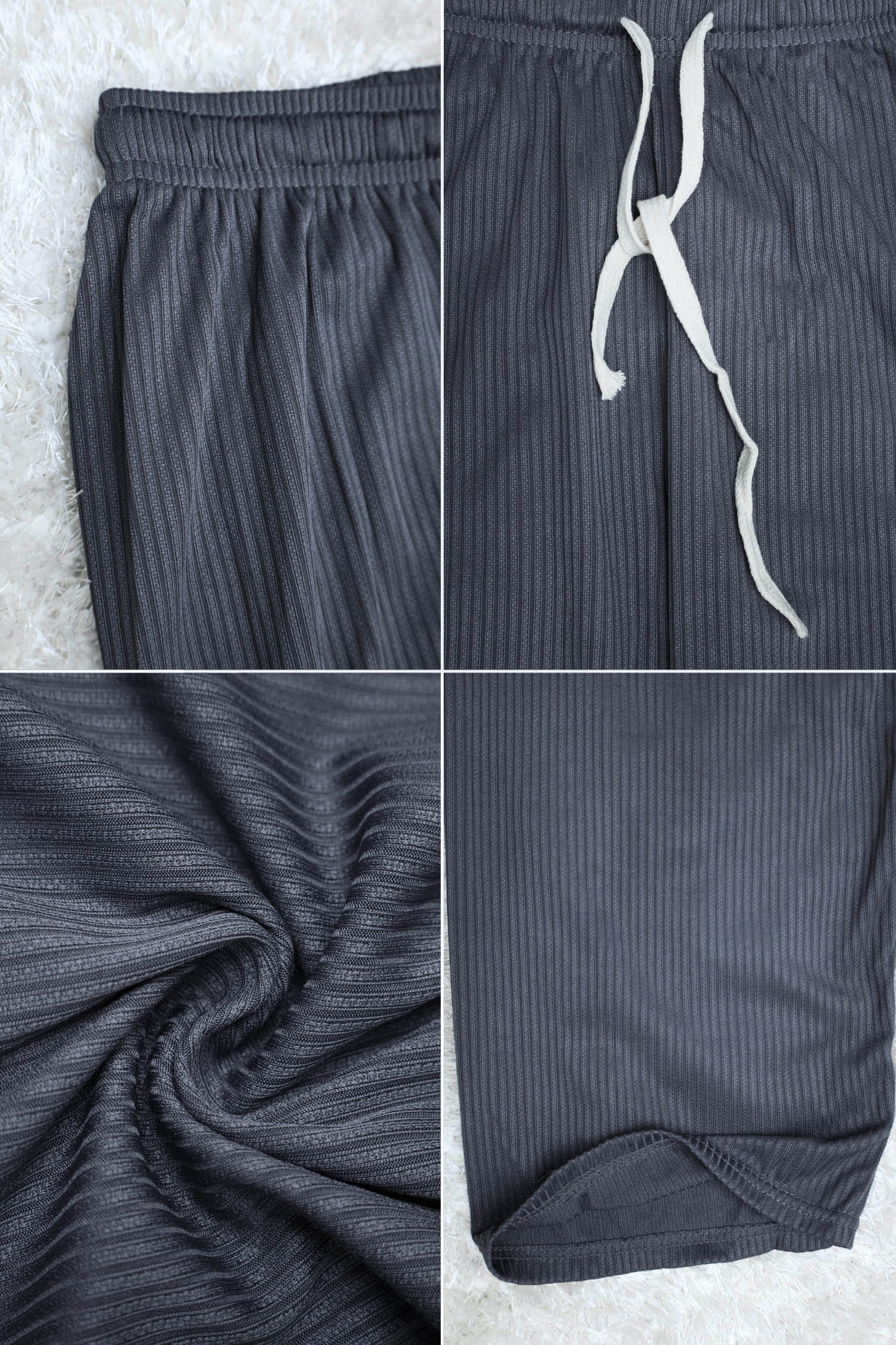 Relaxed Lounge Lining Texture Flapper Trouser - Women - Image 11