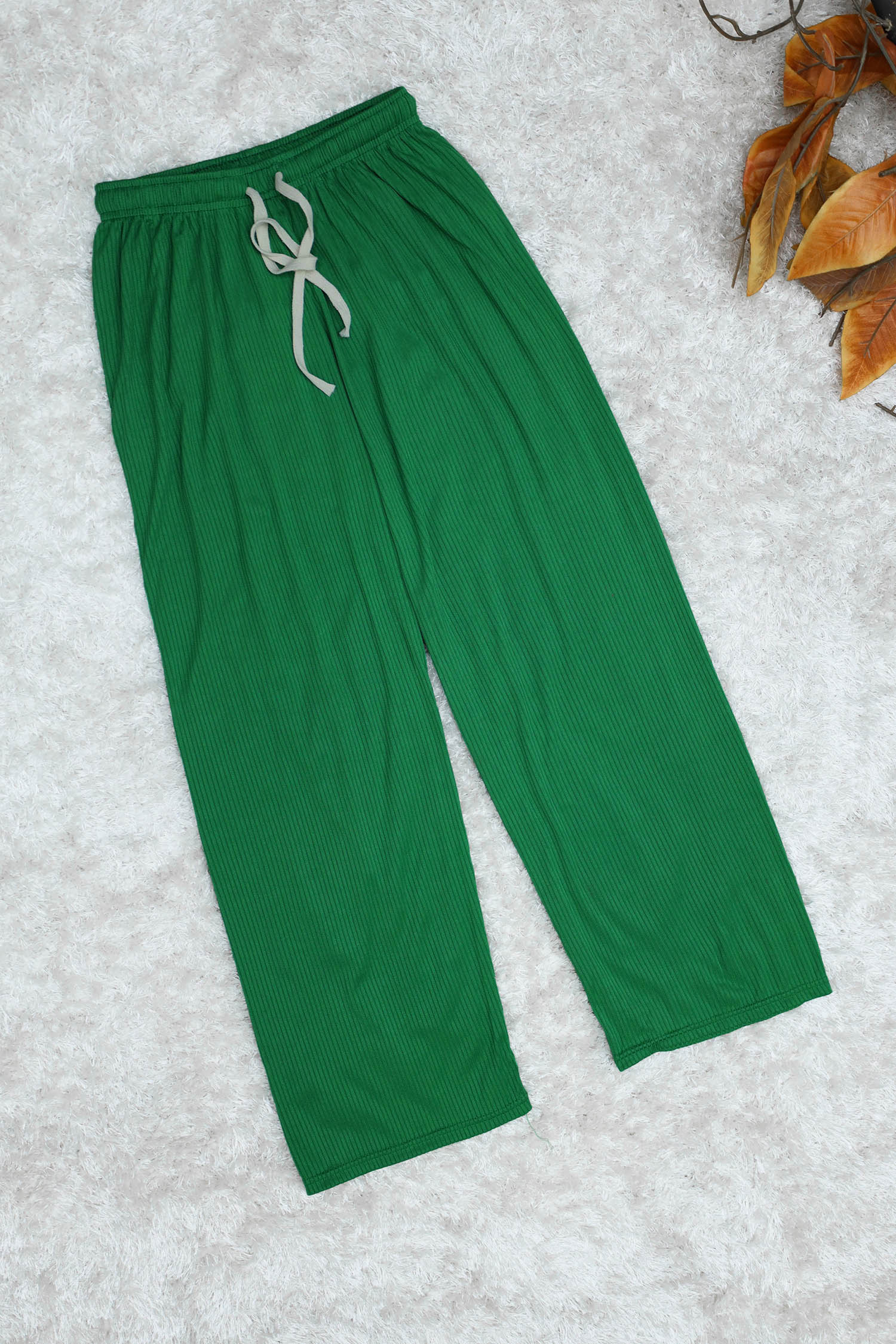 Relaxed Lounge Lining Texture Flapper Trouser - Women - Image 2