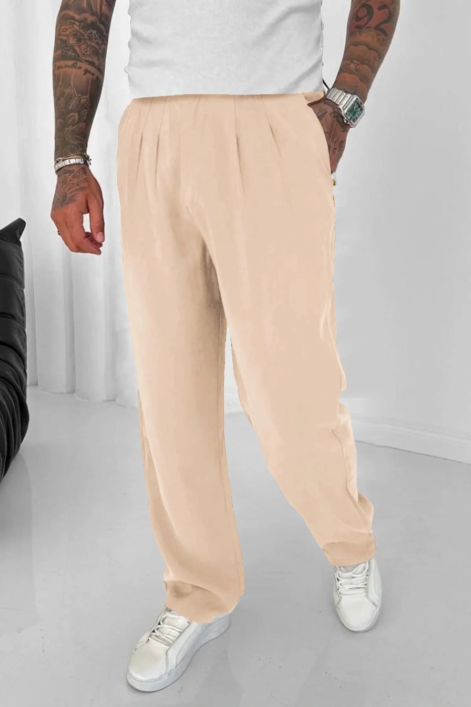 Relaxed Straight Baggy Loose Bottom Trouser - Image 13