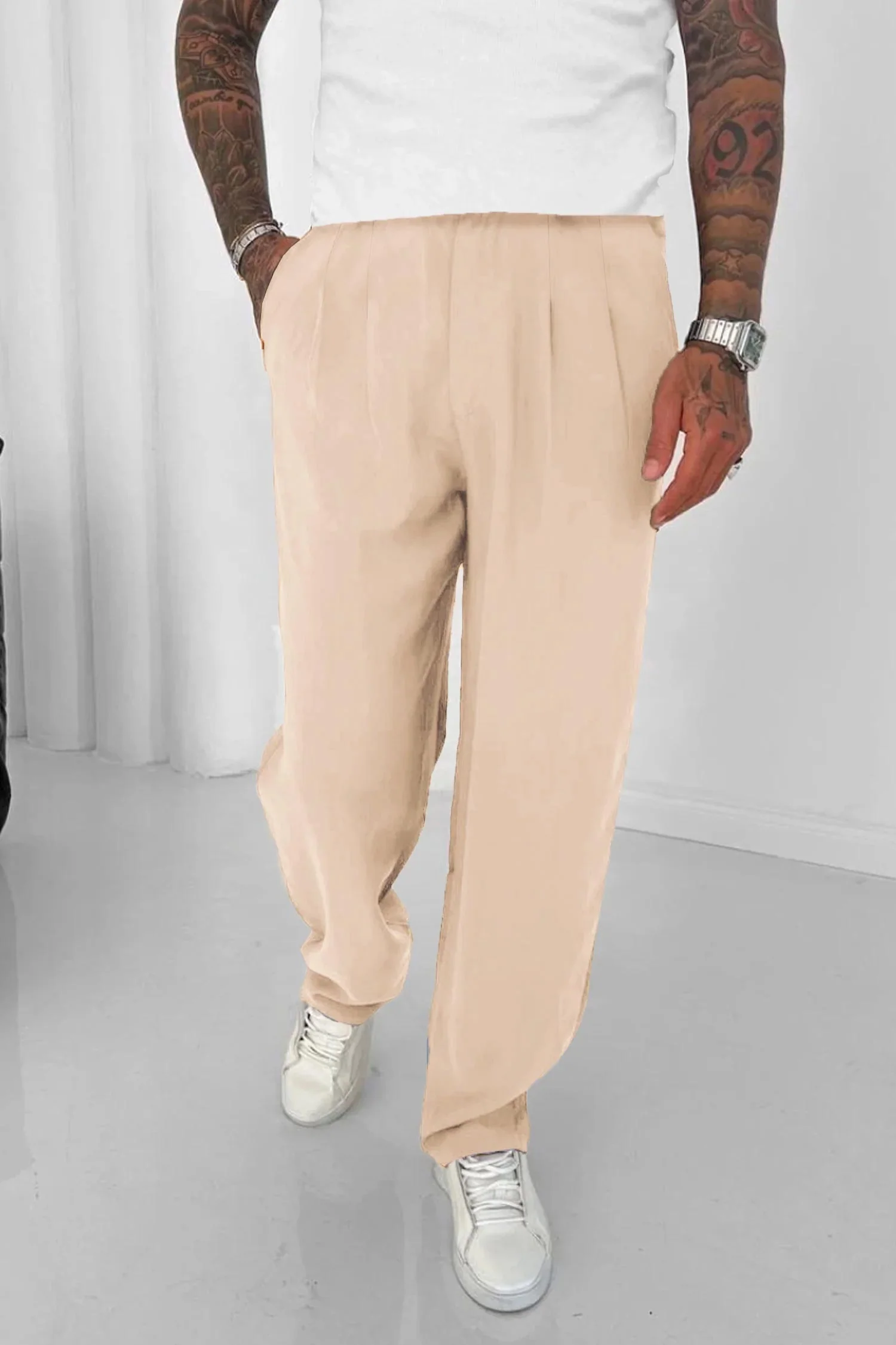 Relaxed Straight Baggy Loose Bottom Trouser - Image 14