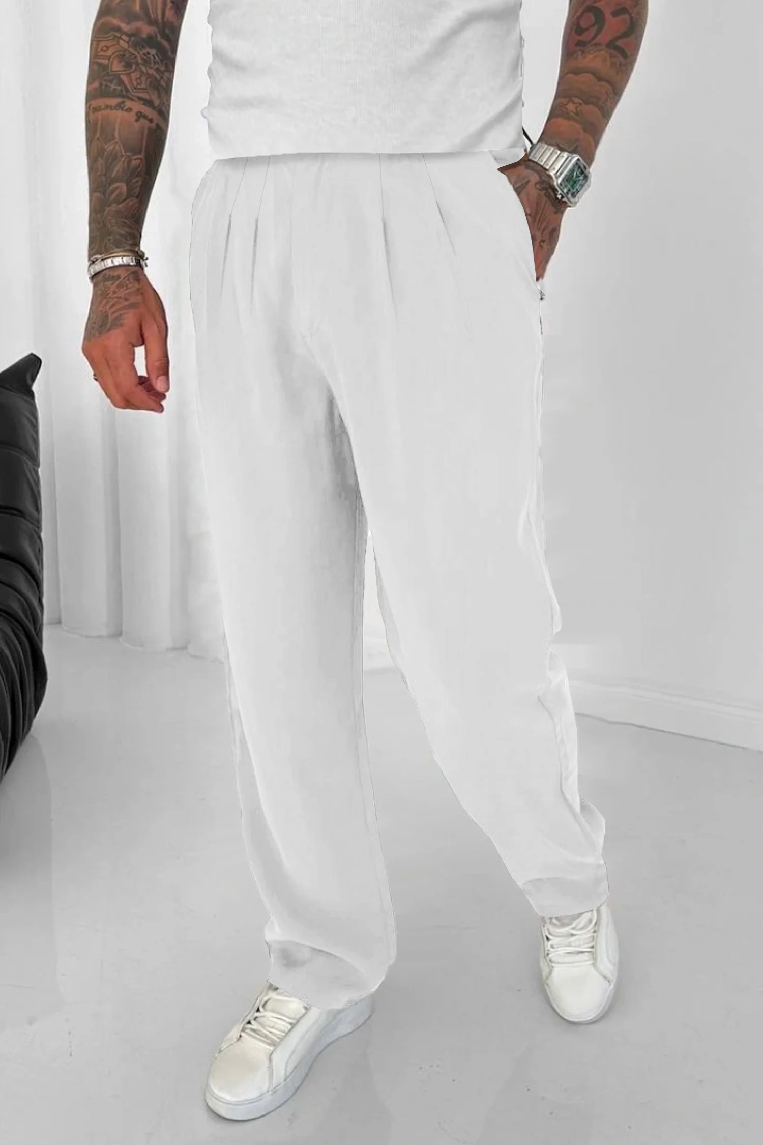 Relaxed Straight Baggy Loose Bottom Trouser - Image 17