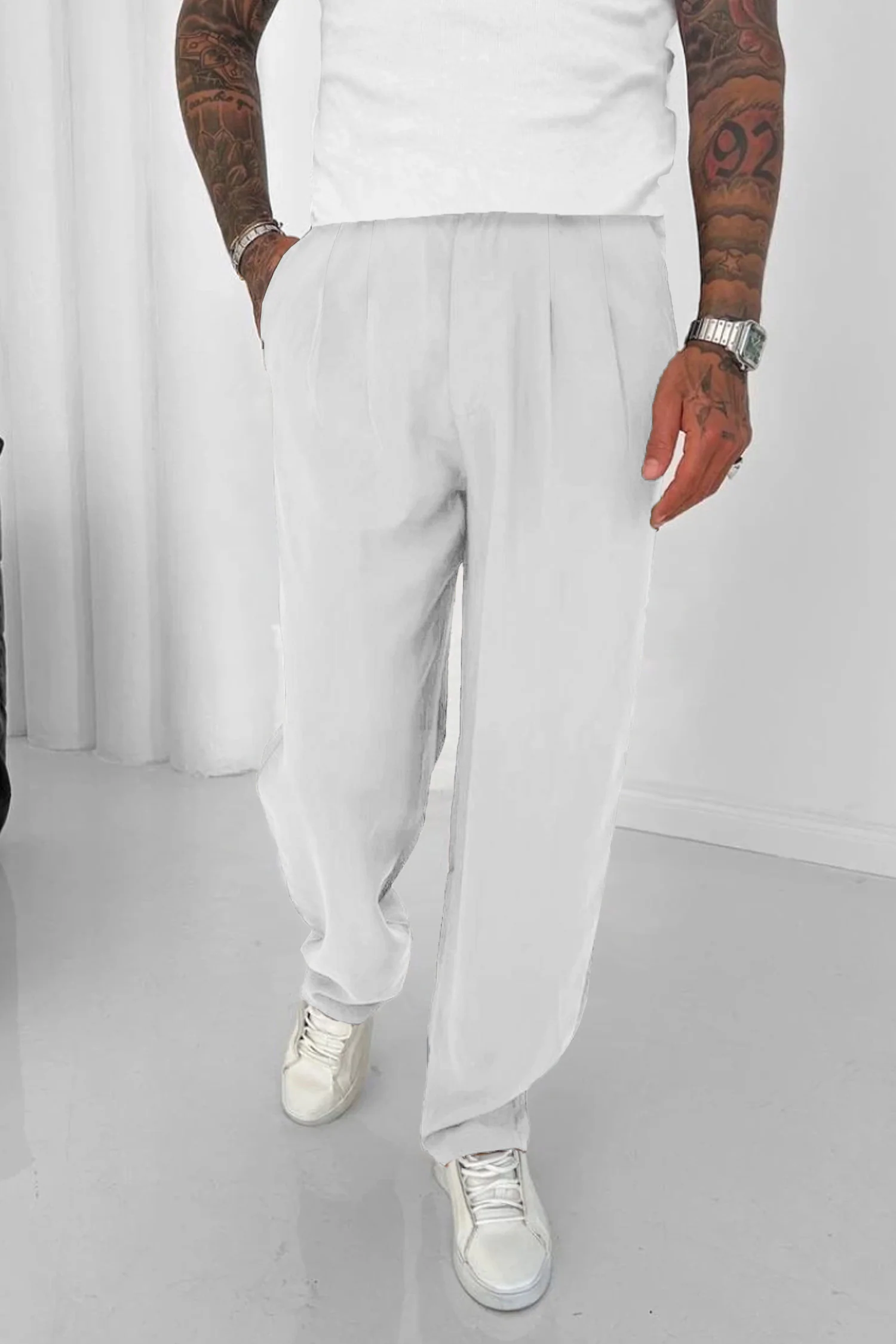 Relaxed Straight Baggy Loose Bottom Trouser - Image 18