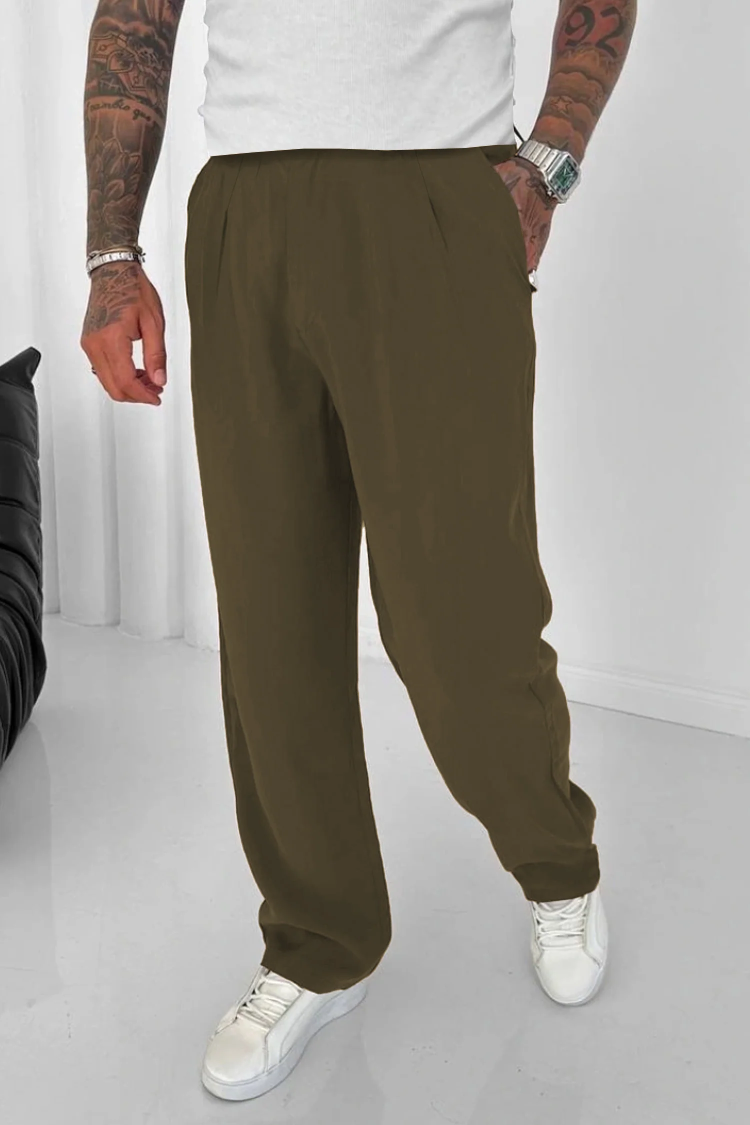 Relaxed Straight Baggy Loose Bottom Trouser - Image 21