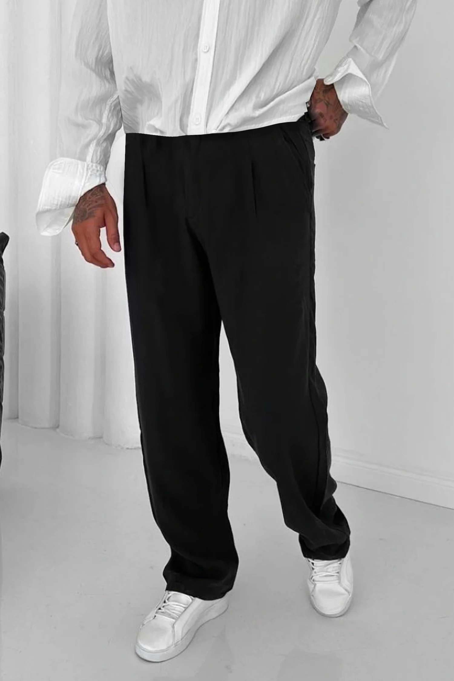 Relaxed Straight Baggy Loose Bottom Trouser - Image 25