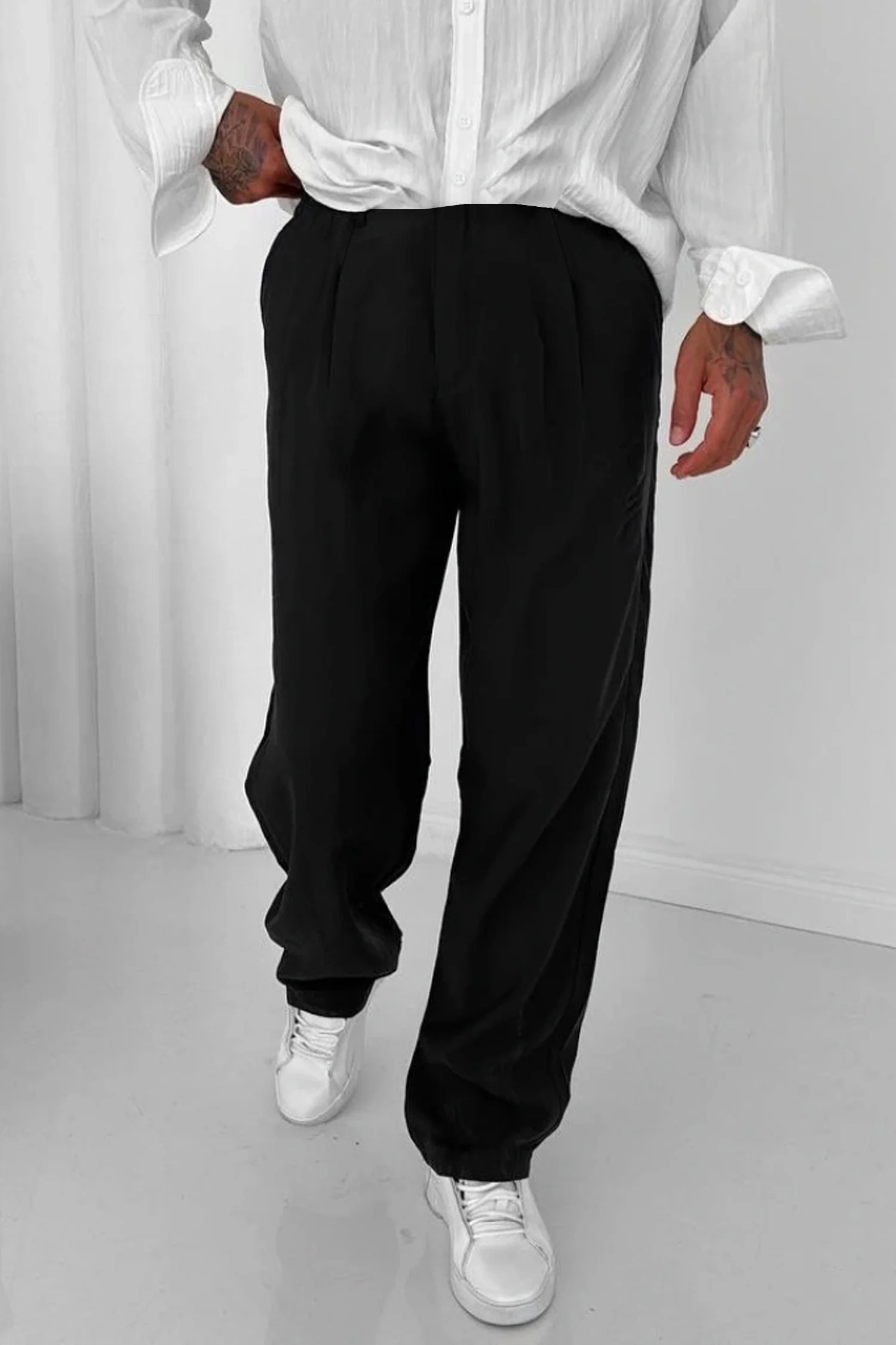 Relaxed Straight Baggy Loose Bottom Trouser - Image 26