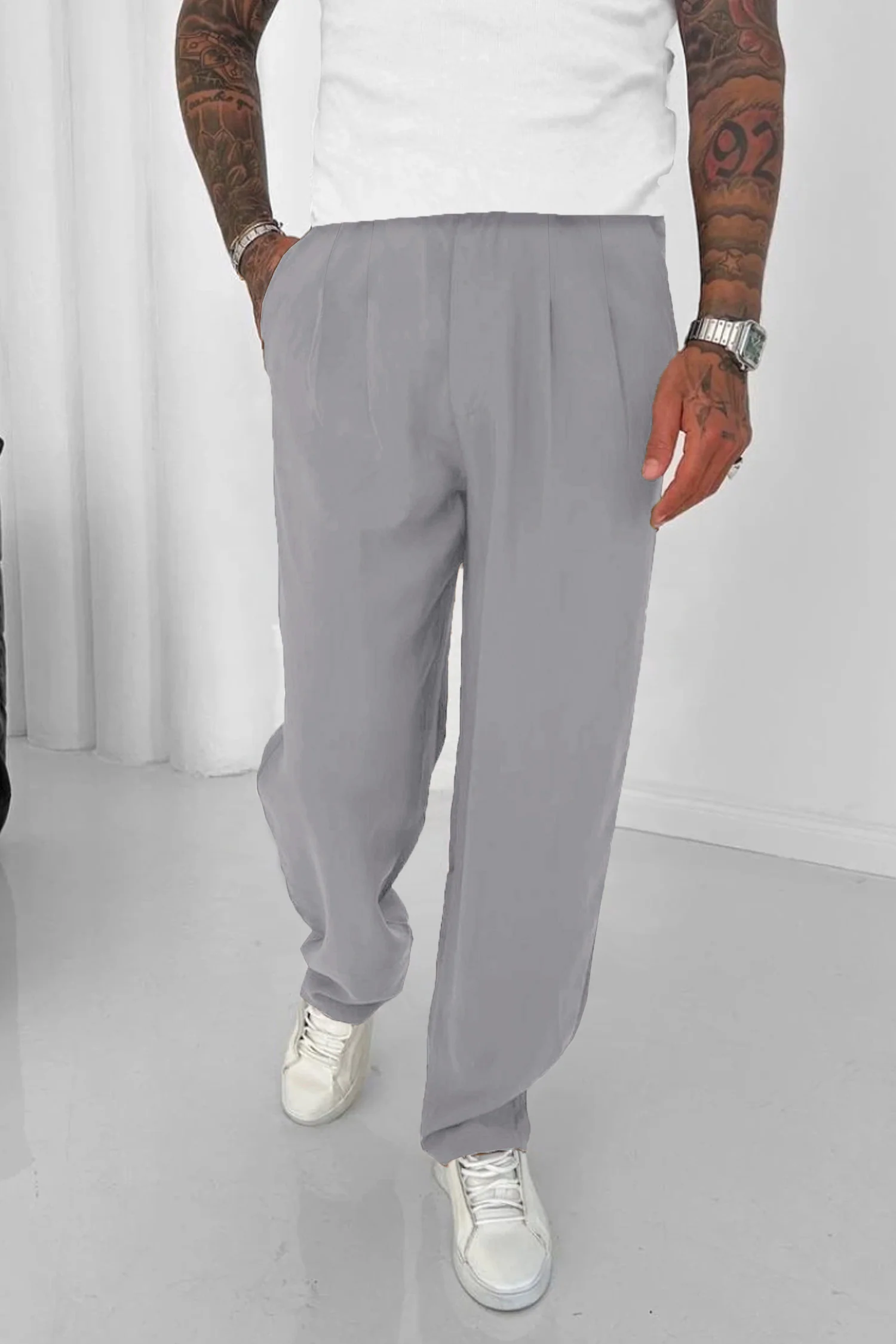 Relaxed Straight Baggy Loose Bottom Trouser - Image 6