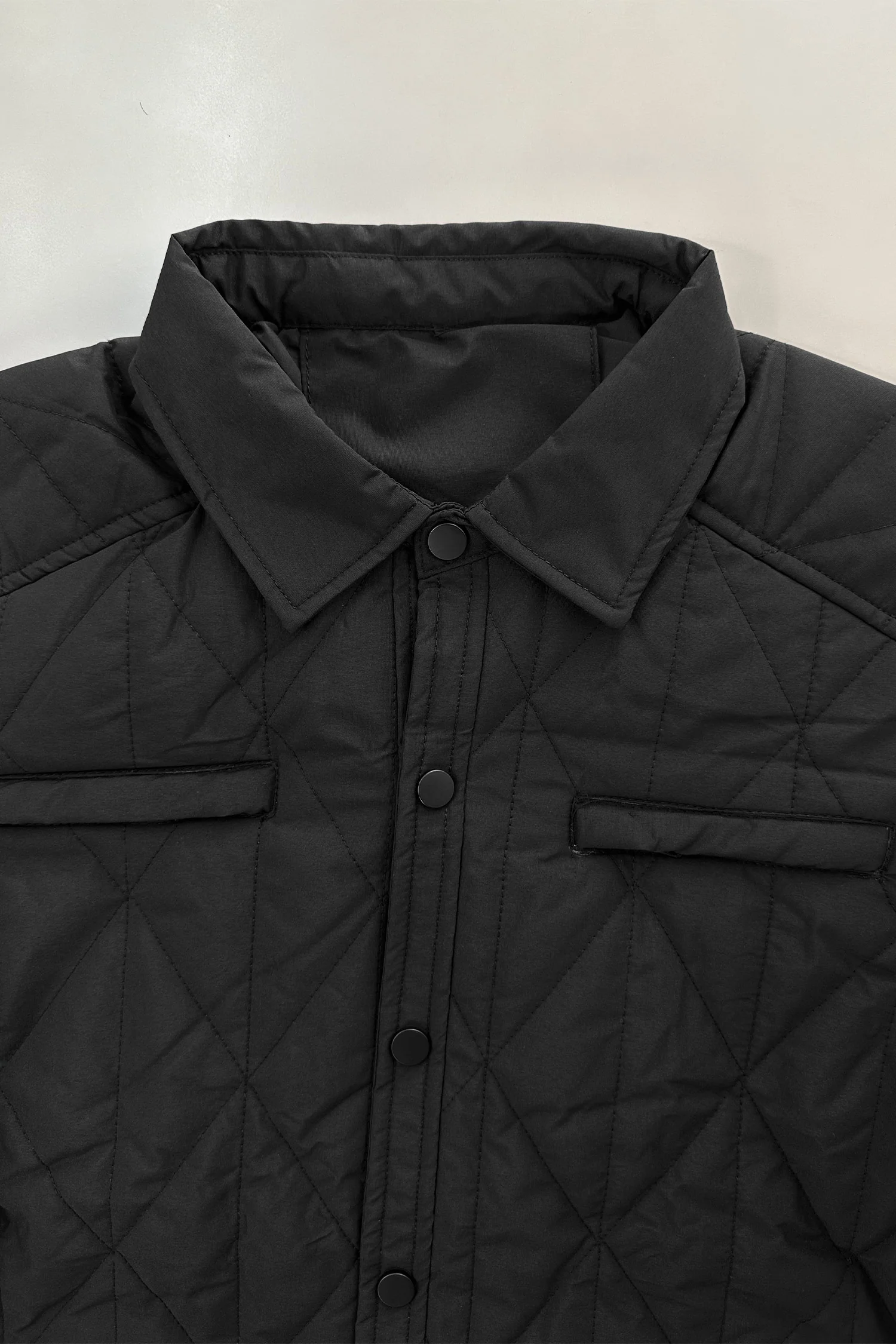 Resistant Diamond Quilted Collar Style Imported Puffer Jacket - Image 3