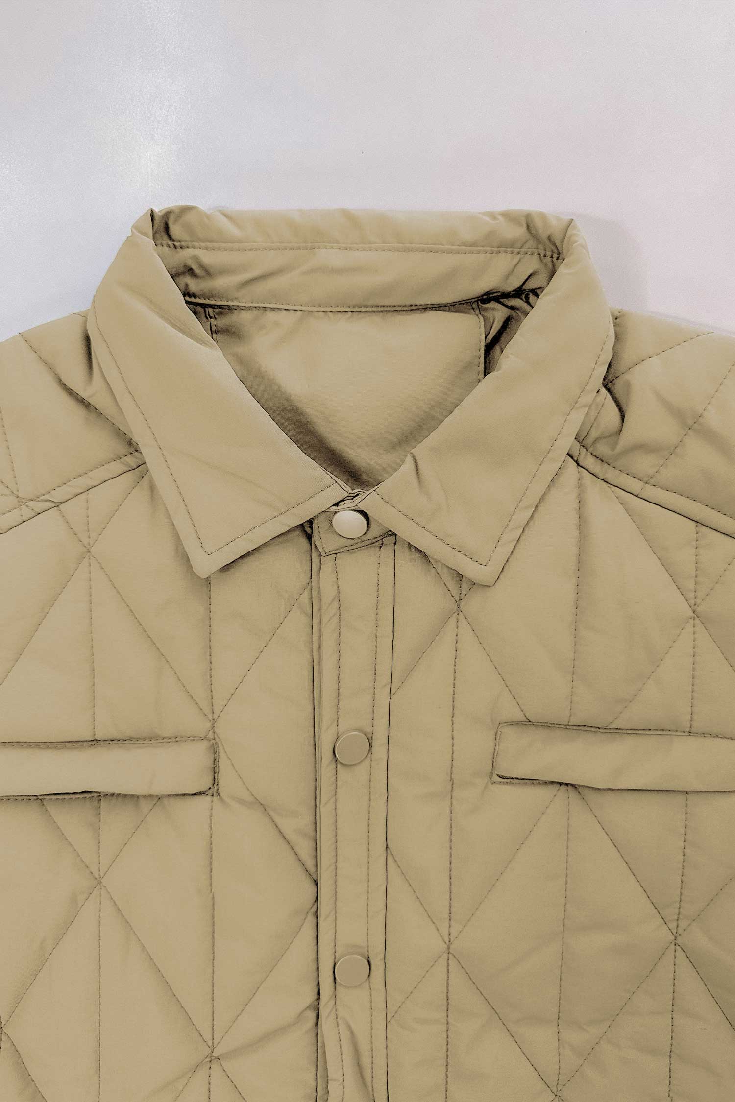 Resistant Diamond Quilted Collar Style Imported Puffer Jacket - Image 8