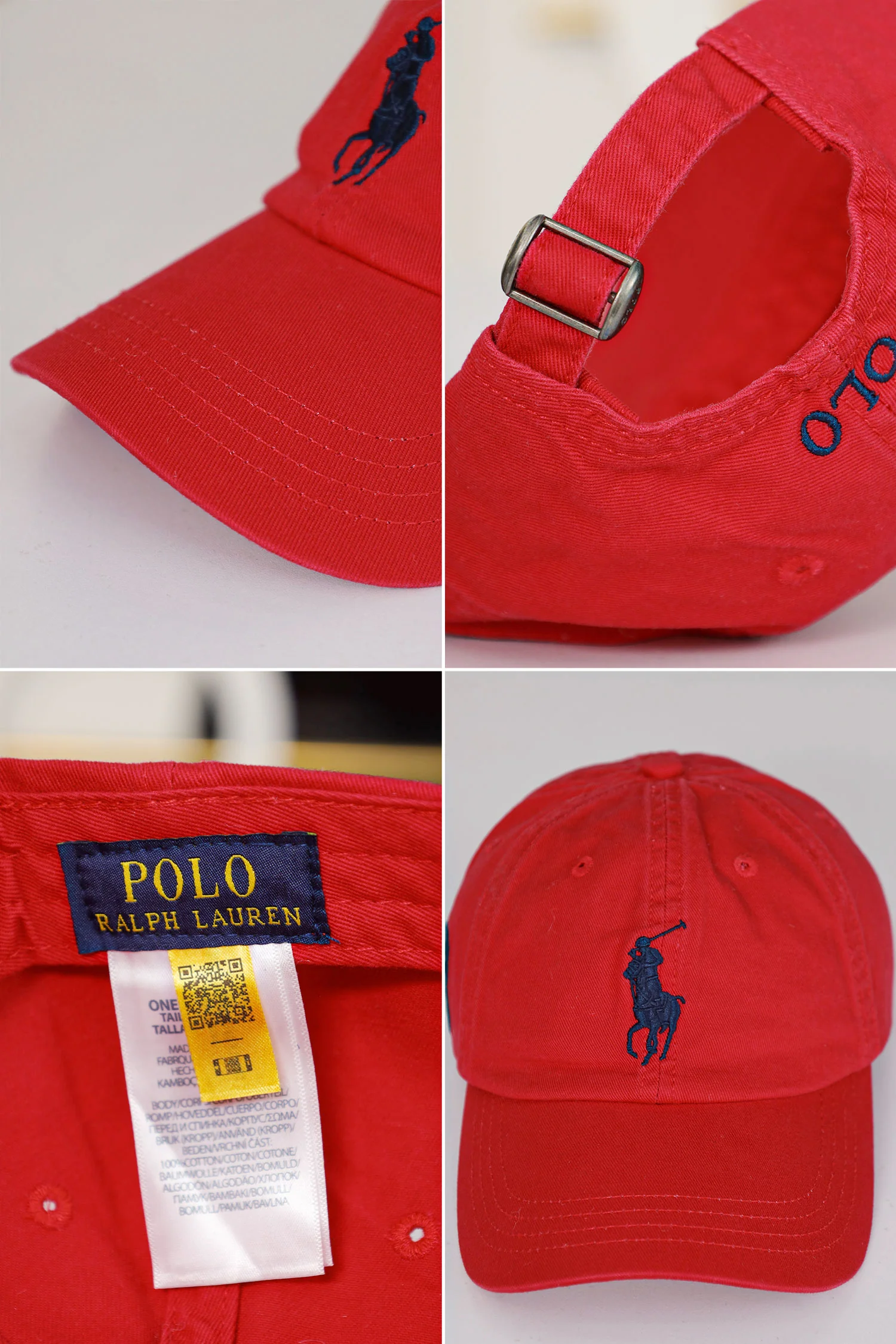 Rph Lren Polo Adjustable Baseball Imp Cotton Cap - Image 9