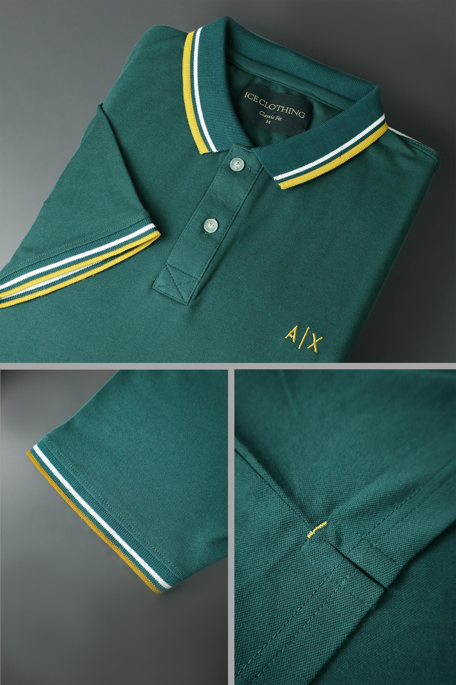 Armni Excnge Bold Heritage Men's Polo Shirt - Image 12