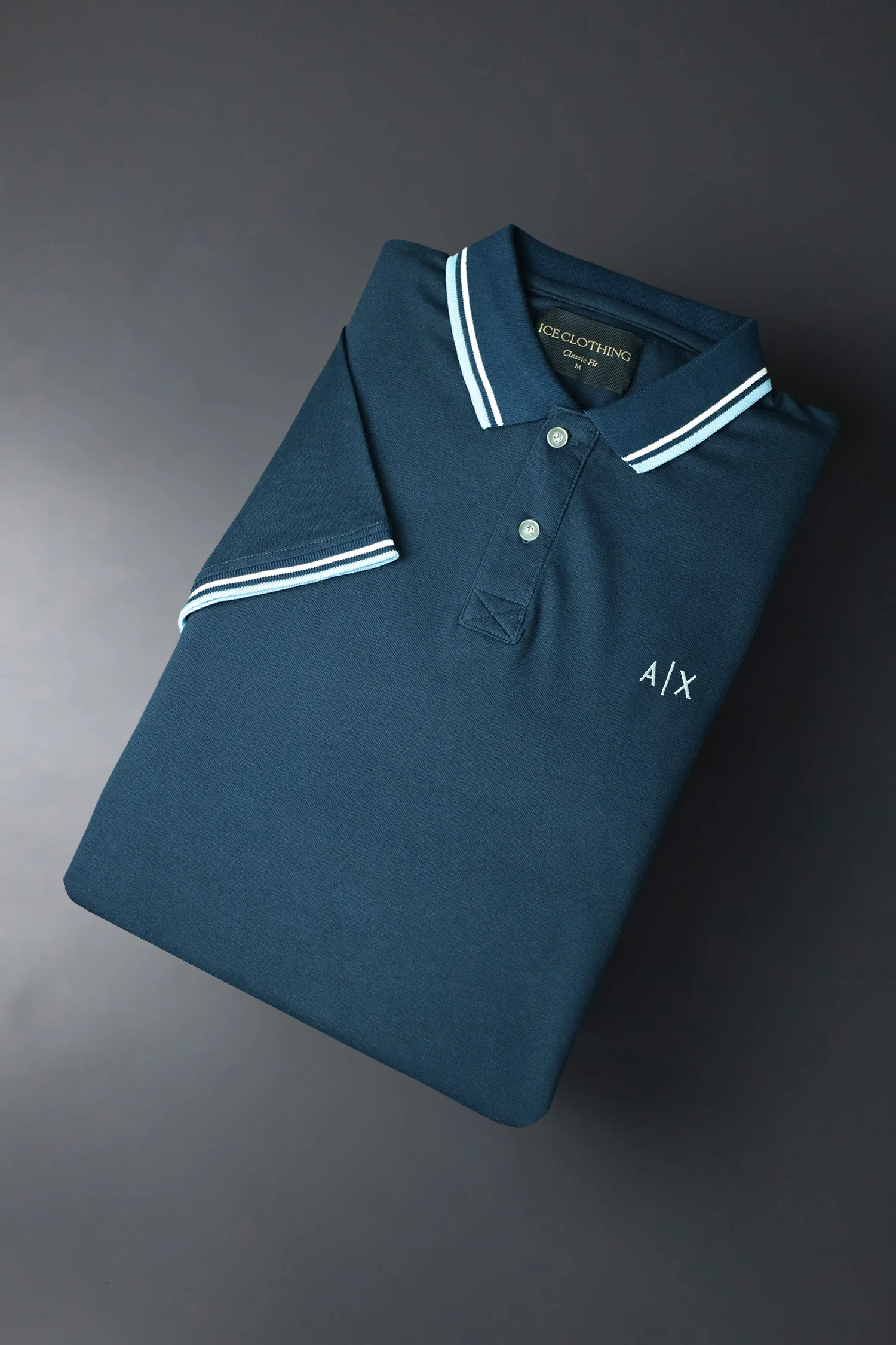 Armni Excnge Bold Heritage Men's Polo Shirt - Image 14